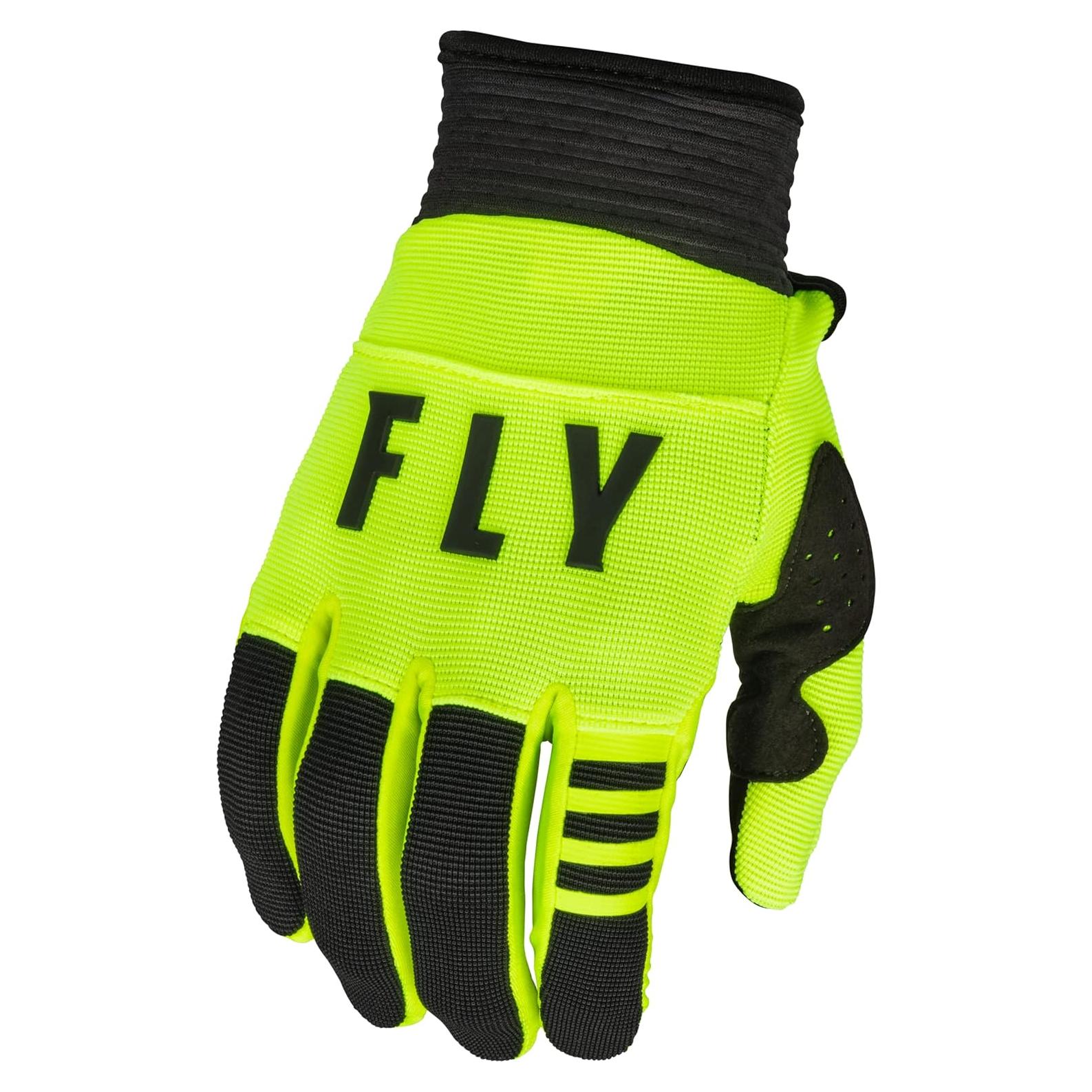 Guantes Fly Racing F-16 2023 Adulto Hi-Vis Negro Pequeño