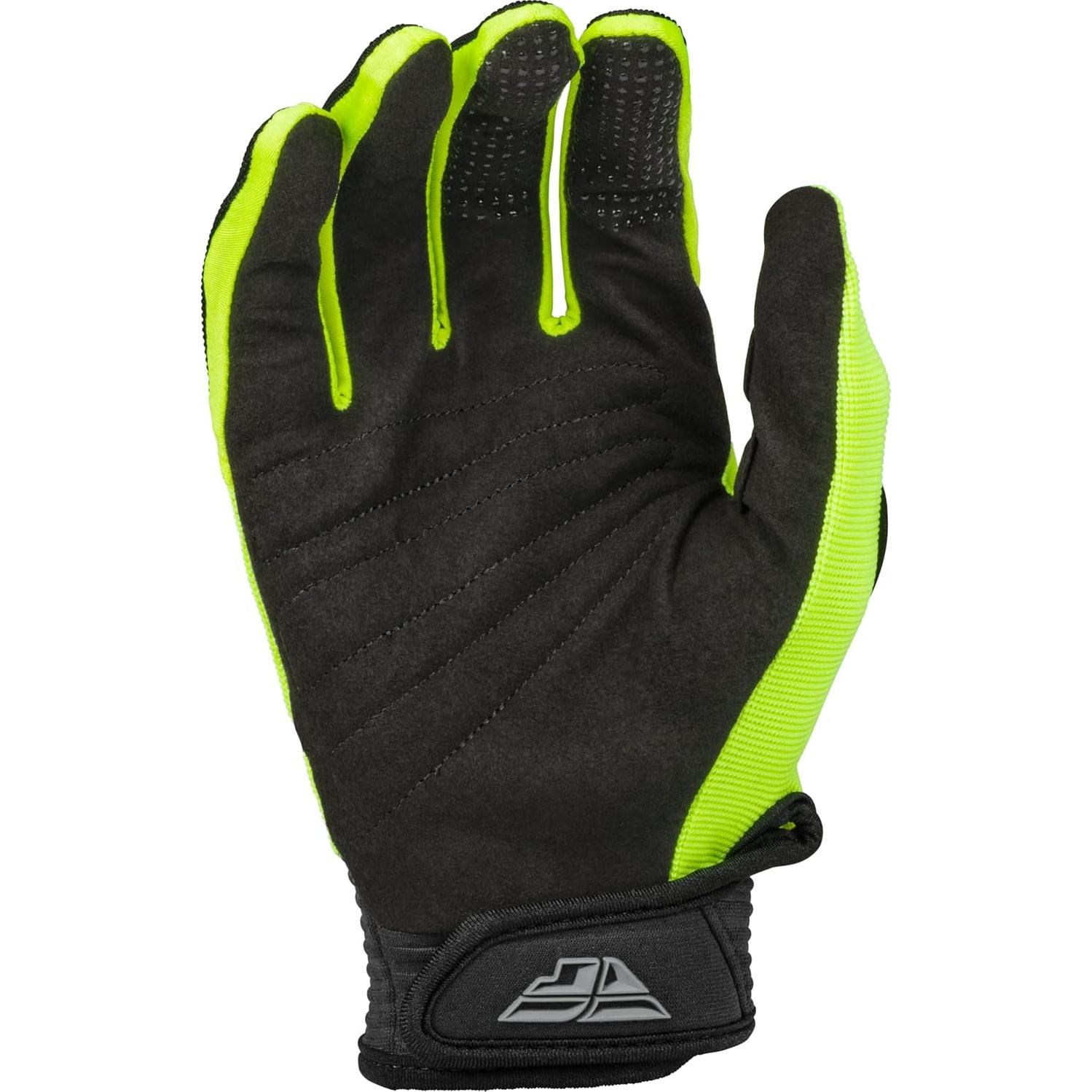 Guantes Fly Racing F-16 2023 Adulto Hi-Vis Negro X-Grande