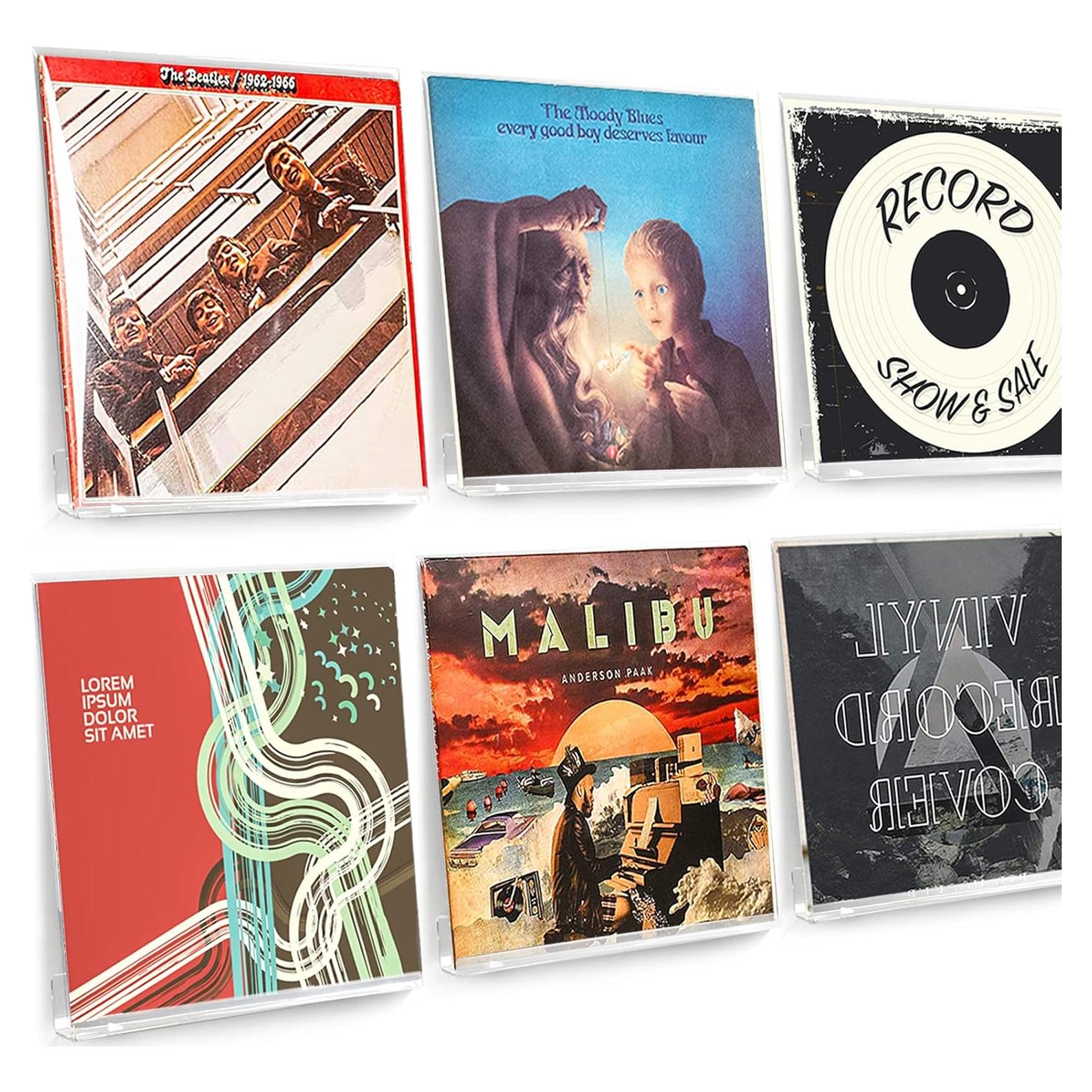 Estante de Pared ULENDIS para Discos de Vinilo Pack de 8