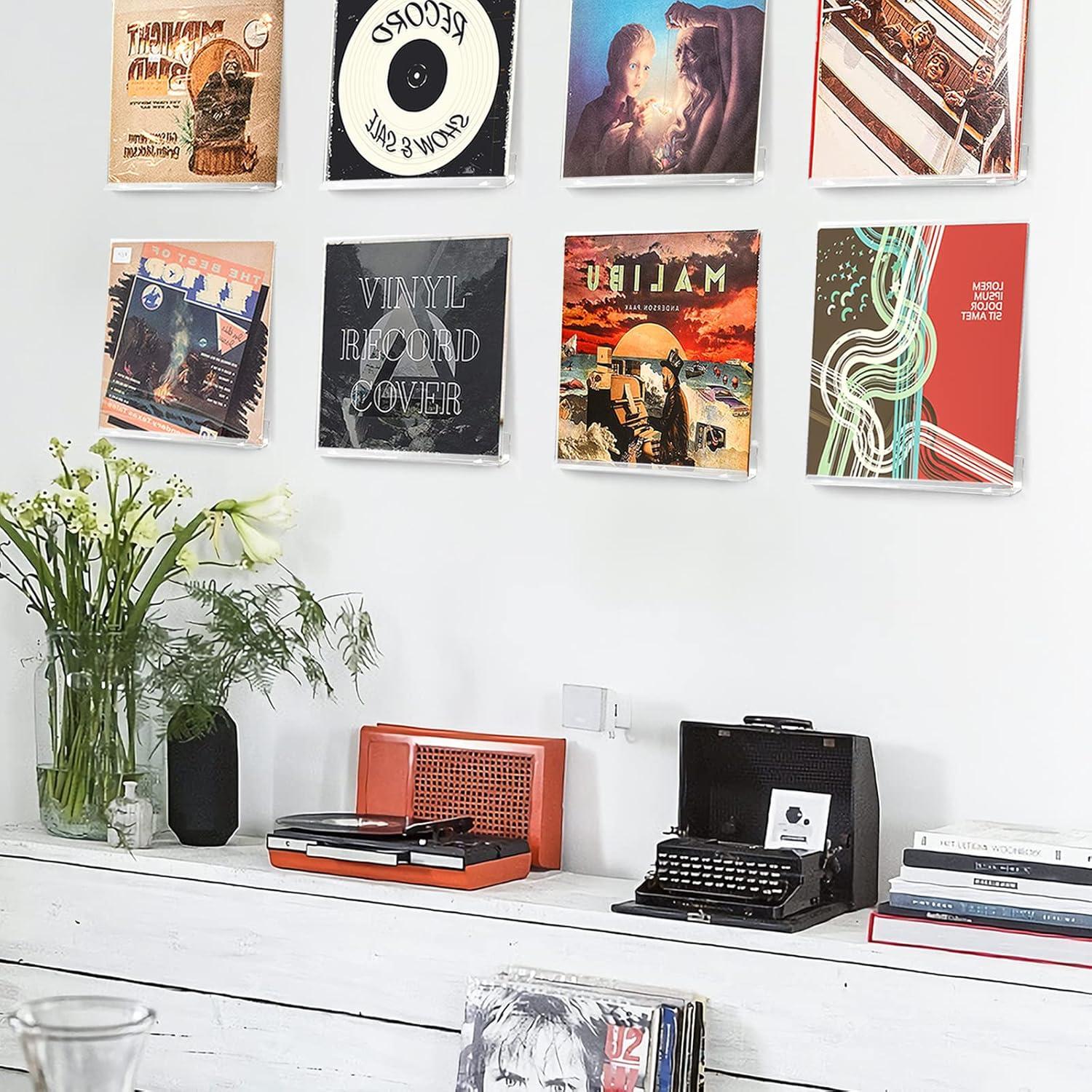 Estante de Pared ULENDIS para Discos de Vinilo Pack de 8