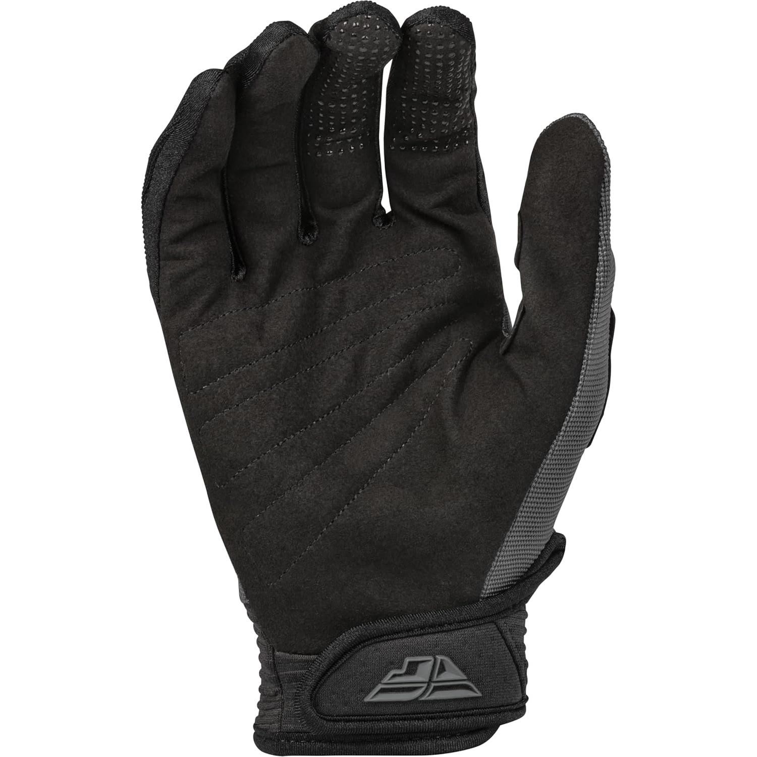 Guantes Fly Racing F-16 Juveniles Gris Oscuro/Negro M