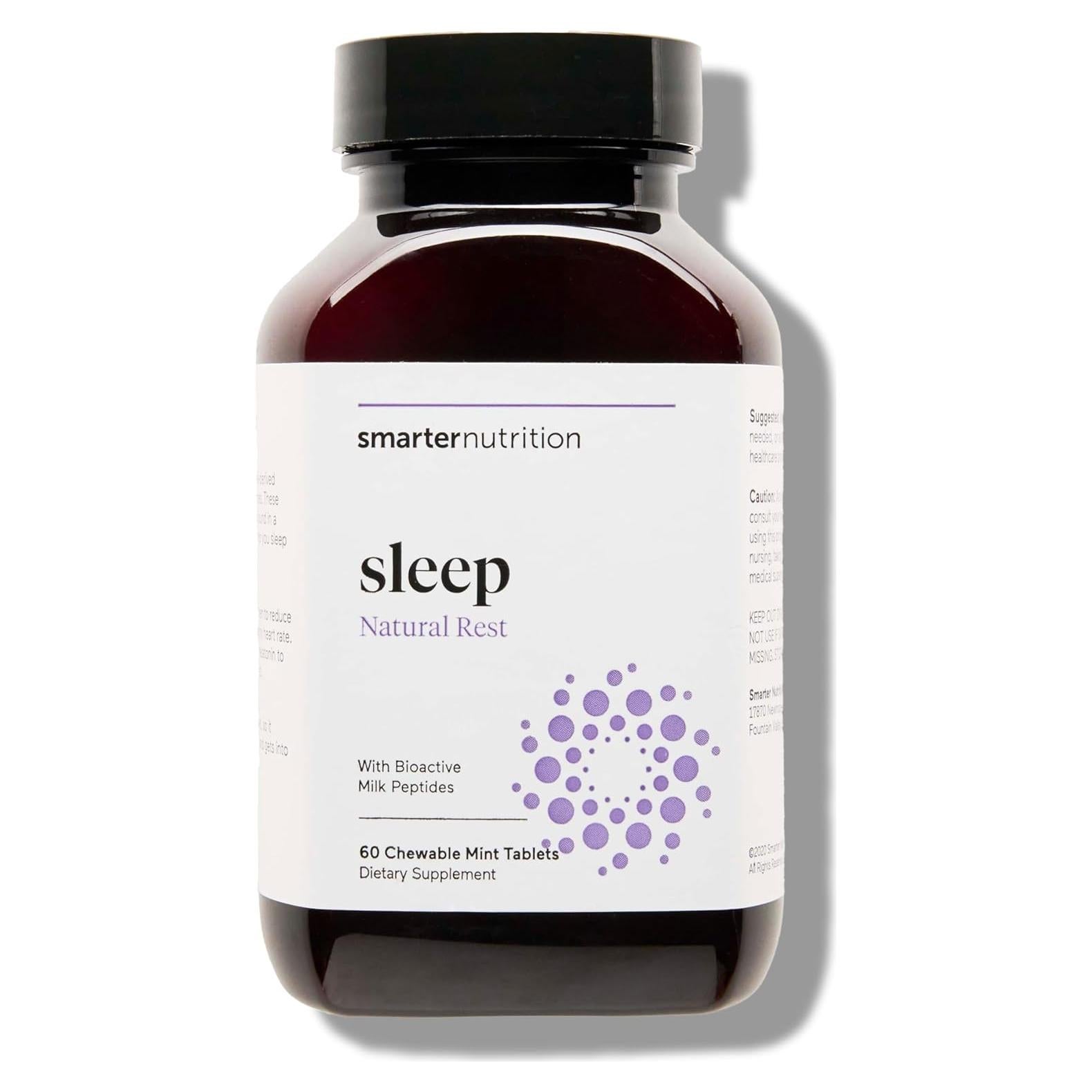 Tabletas de Melatonina Smarter Sleep 4.5 mg Sabor Menta 60 Unidades