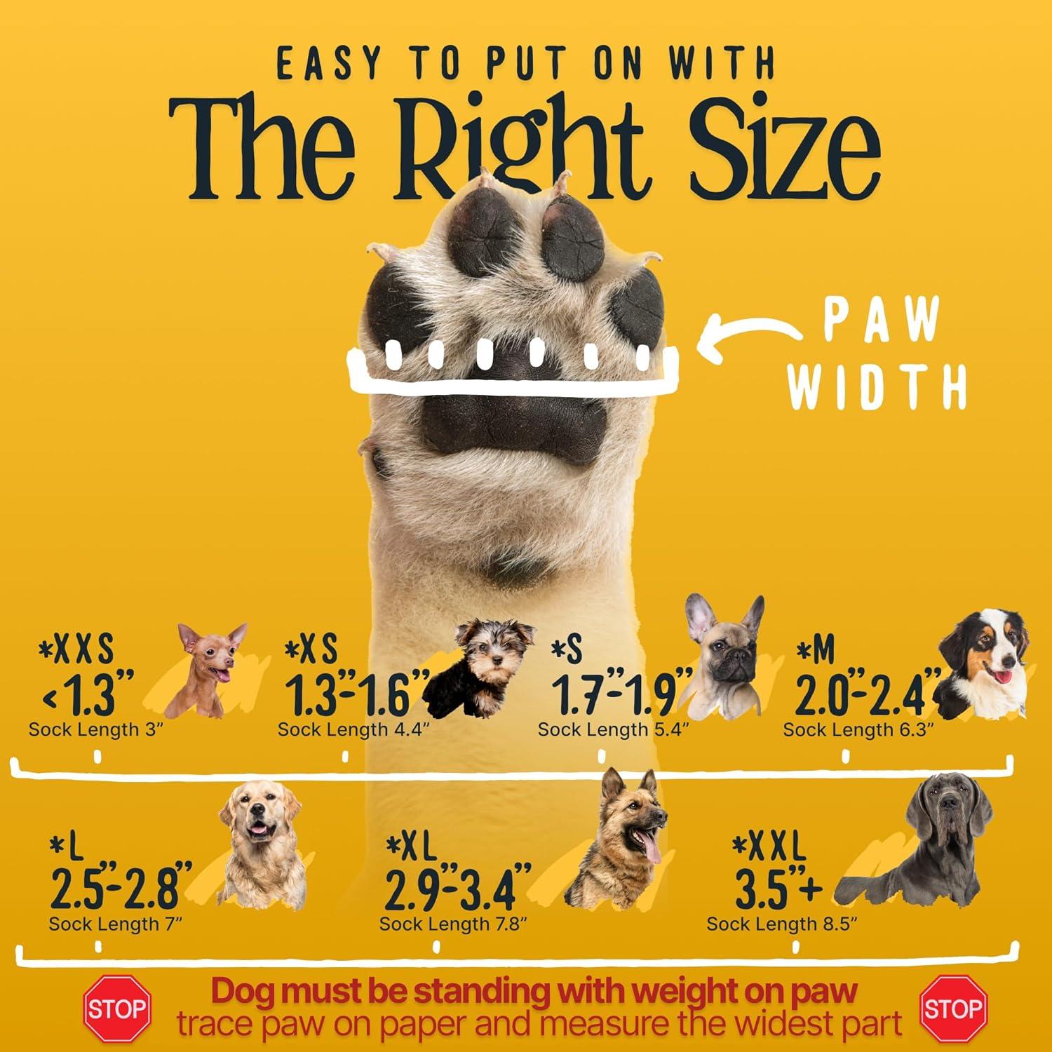 Calcetines Antideslizantes DOK TigerToes para Perros Grandes - Agarre Extra-Grueso