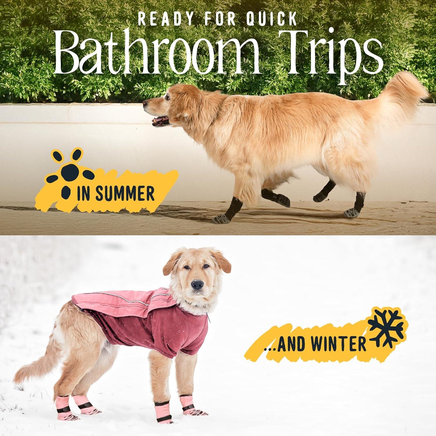 Calcetines Antideslizantes DOK TigerToes para Perros Grandes - Agarre Extra-Grueso