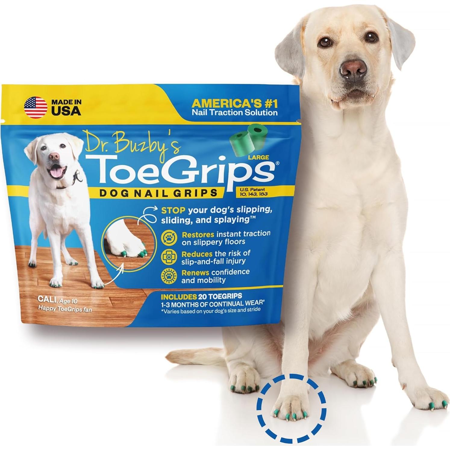 Agarradores Antideslizantes para Perros Dr. Buzby's ToeGrips Grande