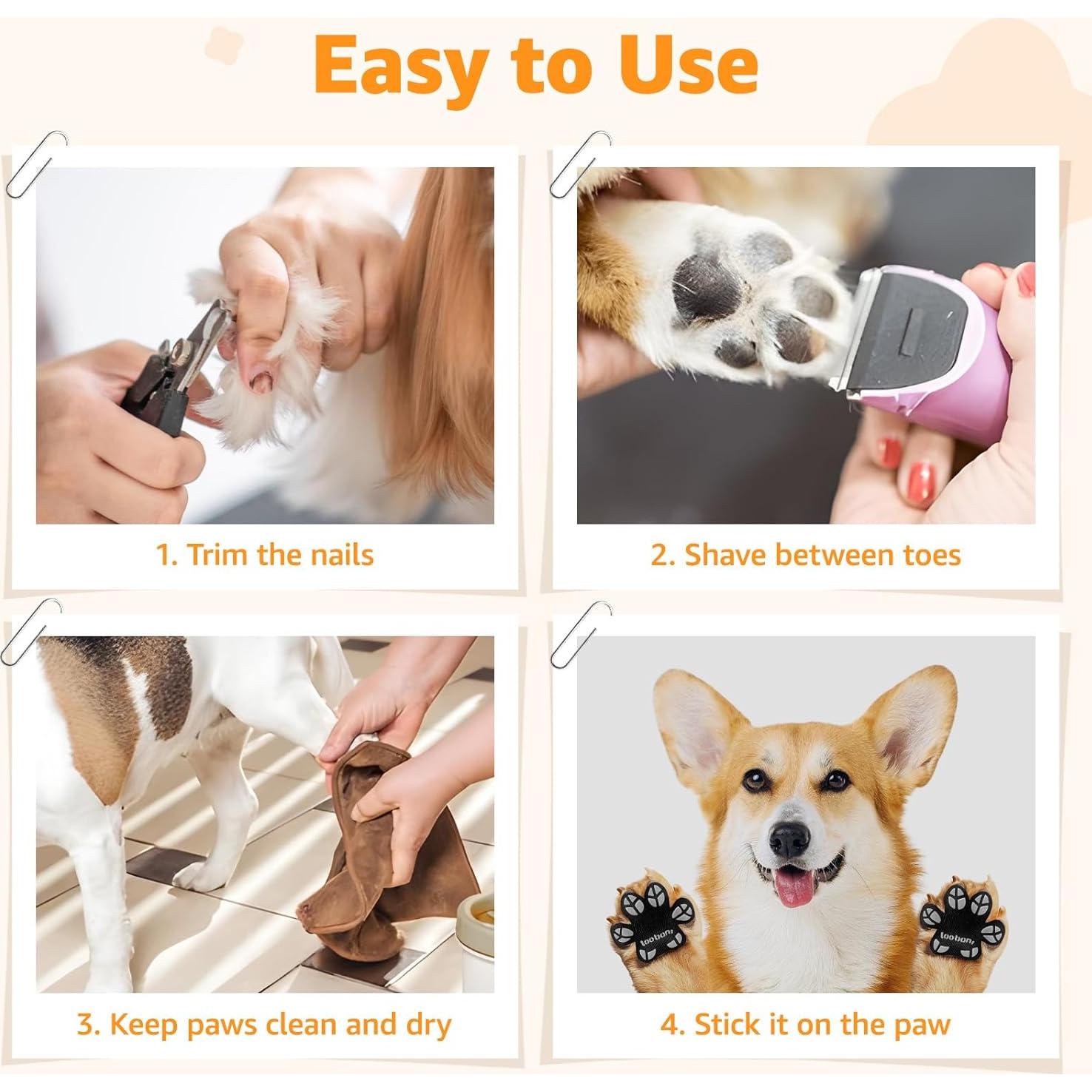 Protector de Patas para Perros LOOBANI XXL Negro Antideslizante