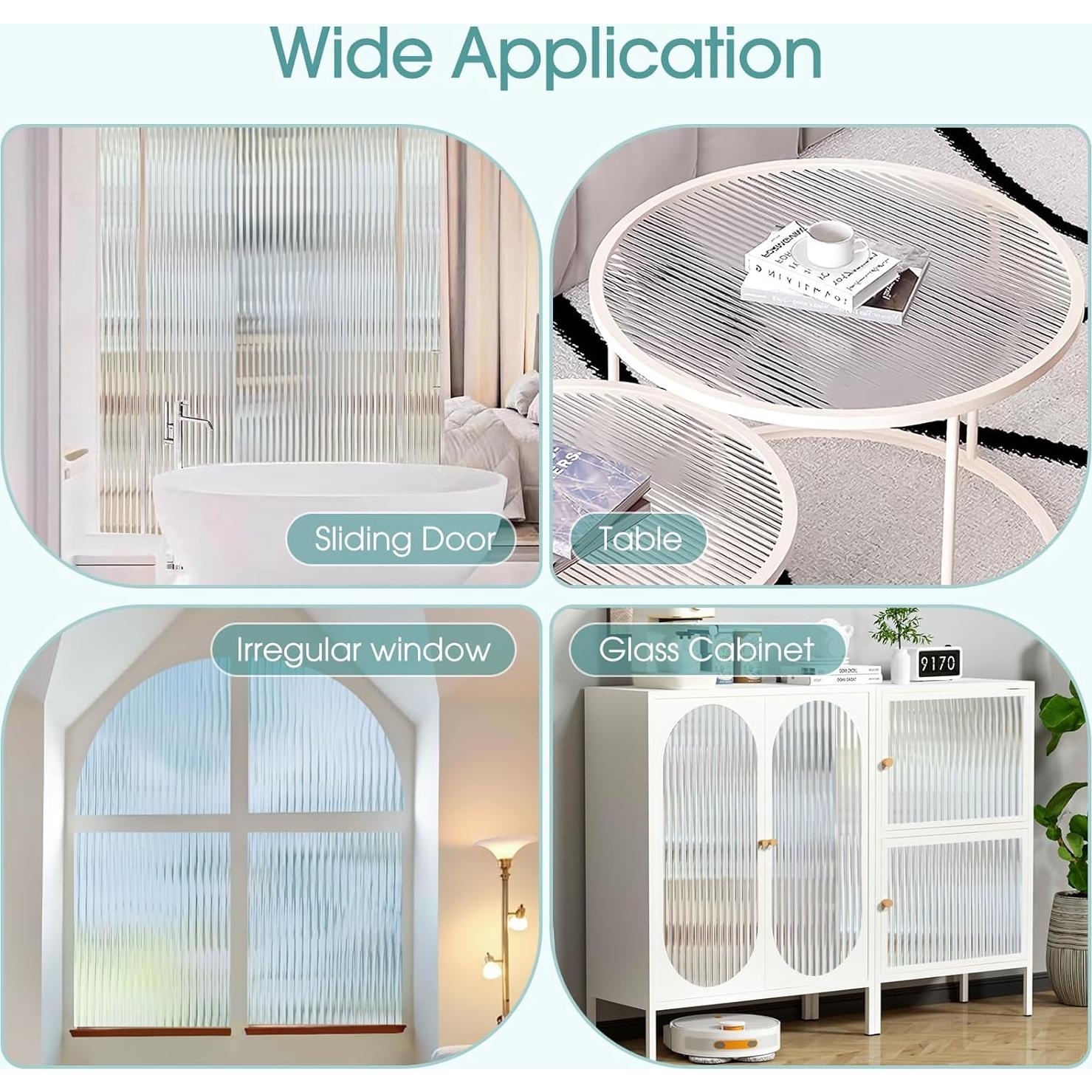 Película de Privacidad Coavas 3D Translúcida 44.5x199.8 cm