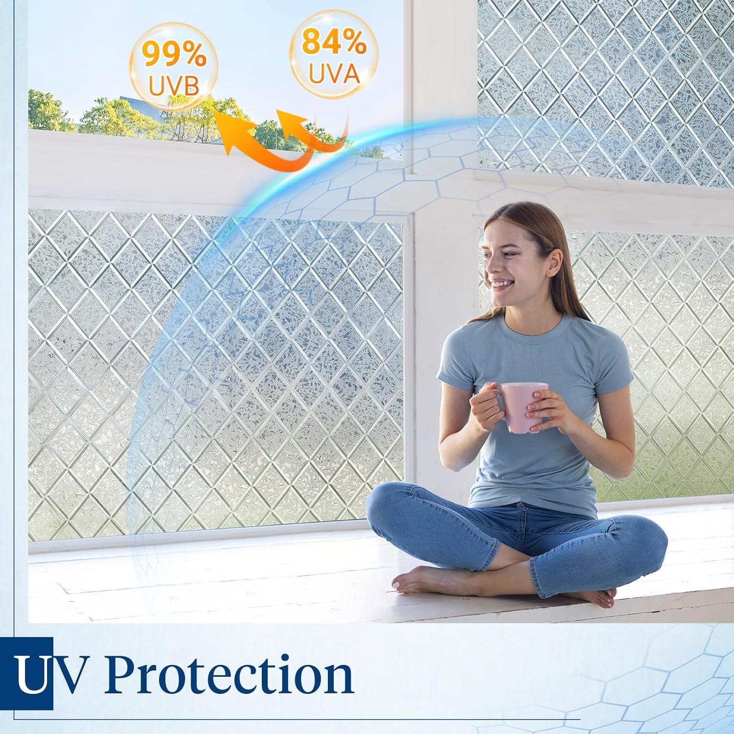 Película de Privacidad Haton 44.5x200 cm Vinilo Transparente