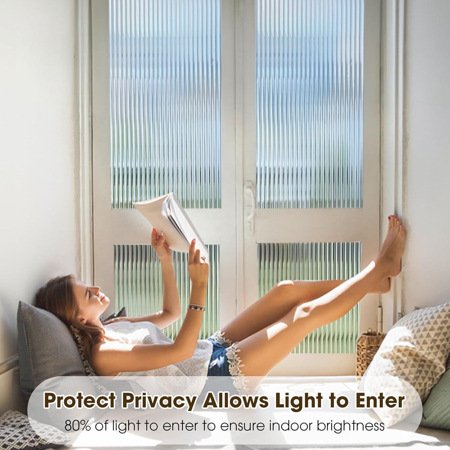 Película de Privacidad de Vidrio Estriado Coavas 44.5x200cm