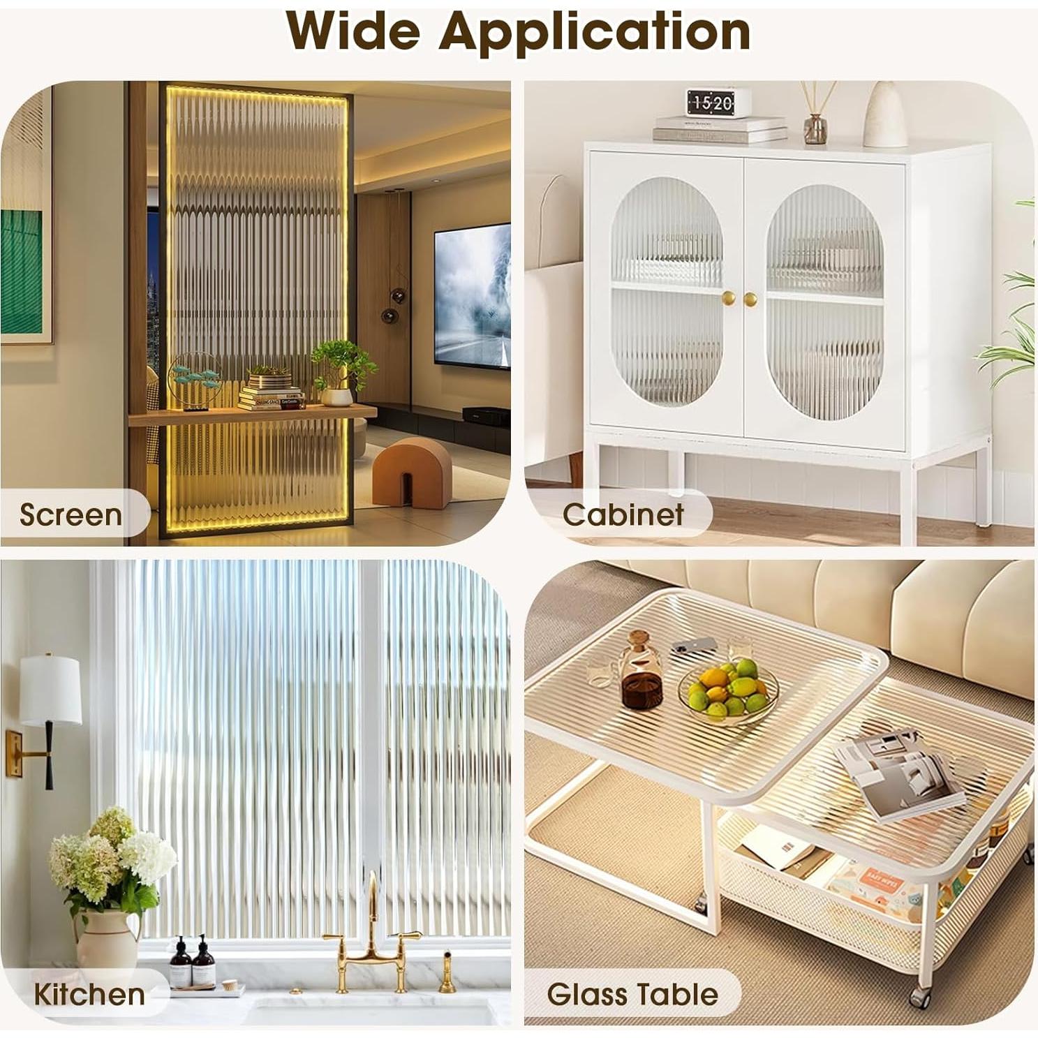 Película de Privacidad de Vidrio Estriado Coavas 44.5x200cm