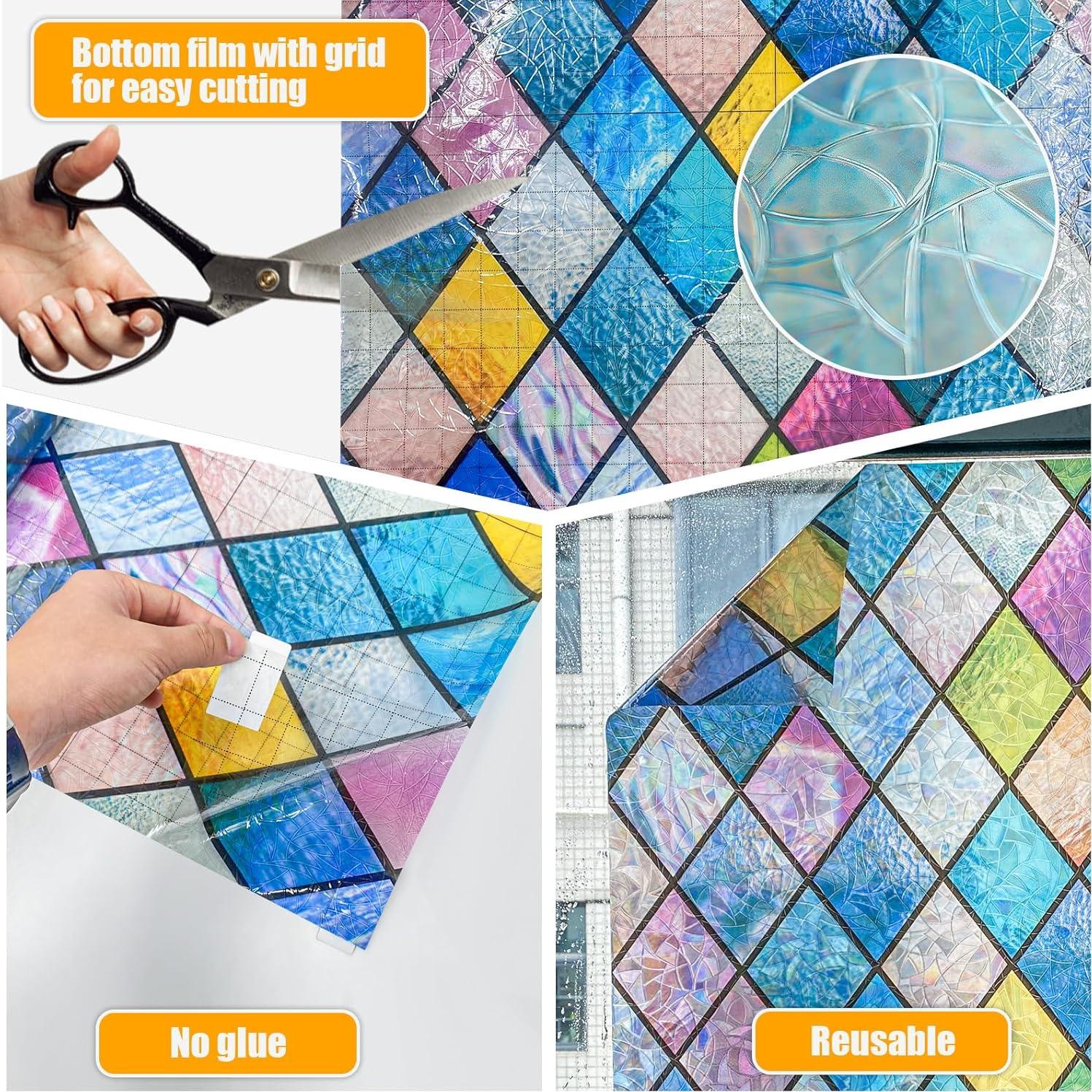 Película de Ventana Privada Arcoíris COUNTEWOL 44.5x199.8 cm