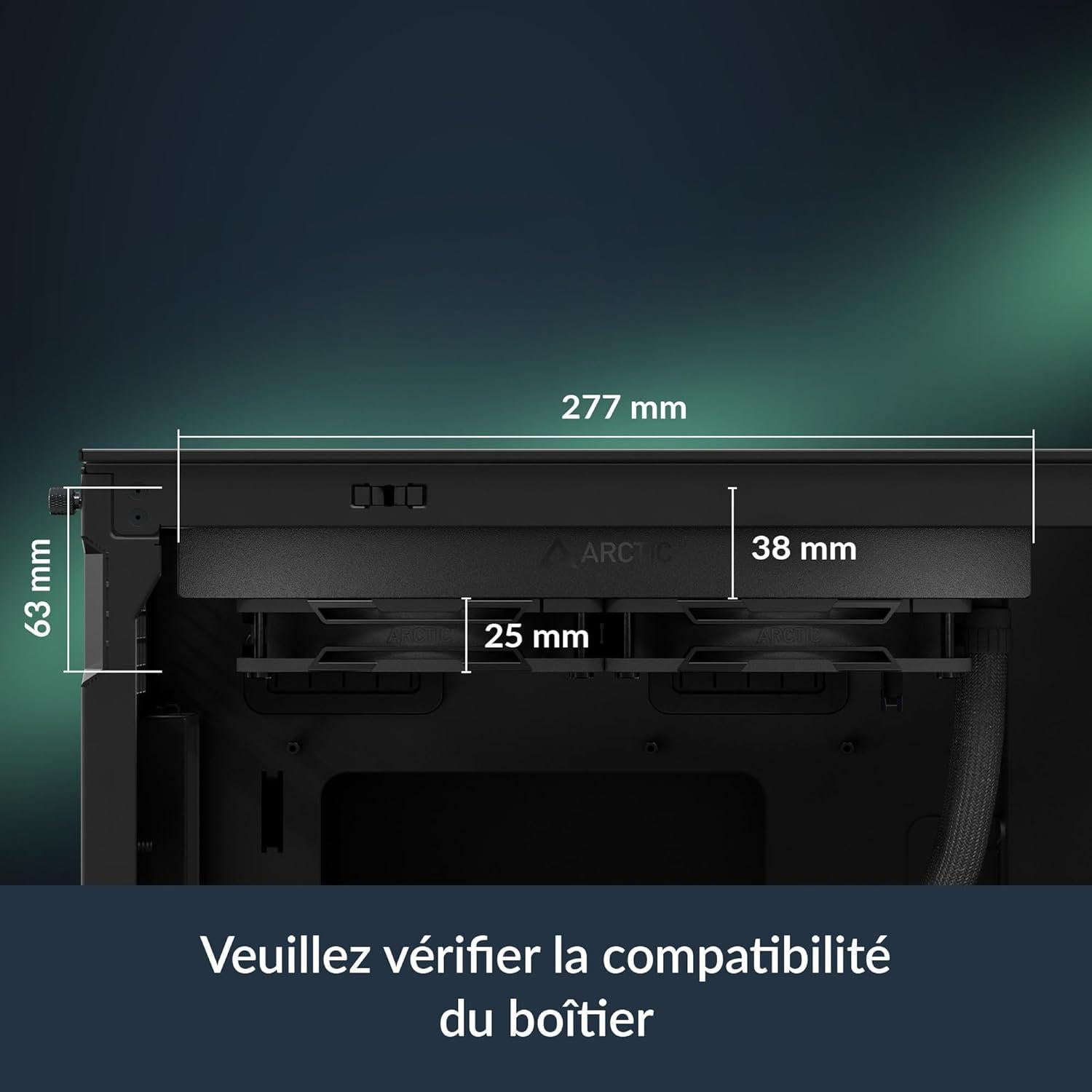 Enfriador de CPU AIO ARCTIC Liquid Freezer III Pro 240 mm - Negro