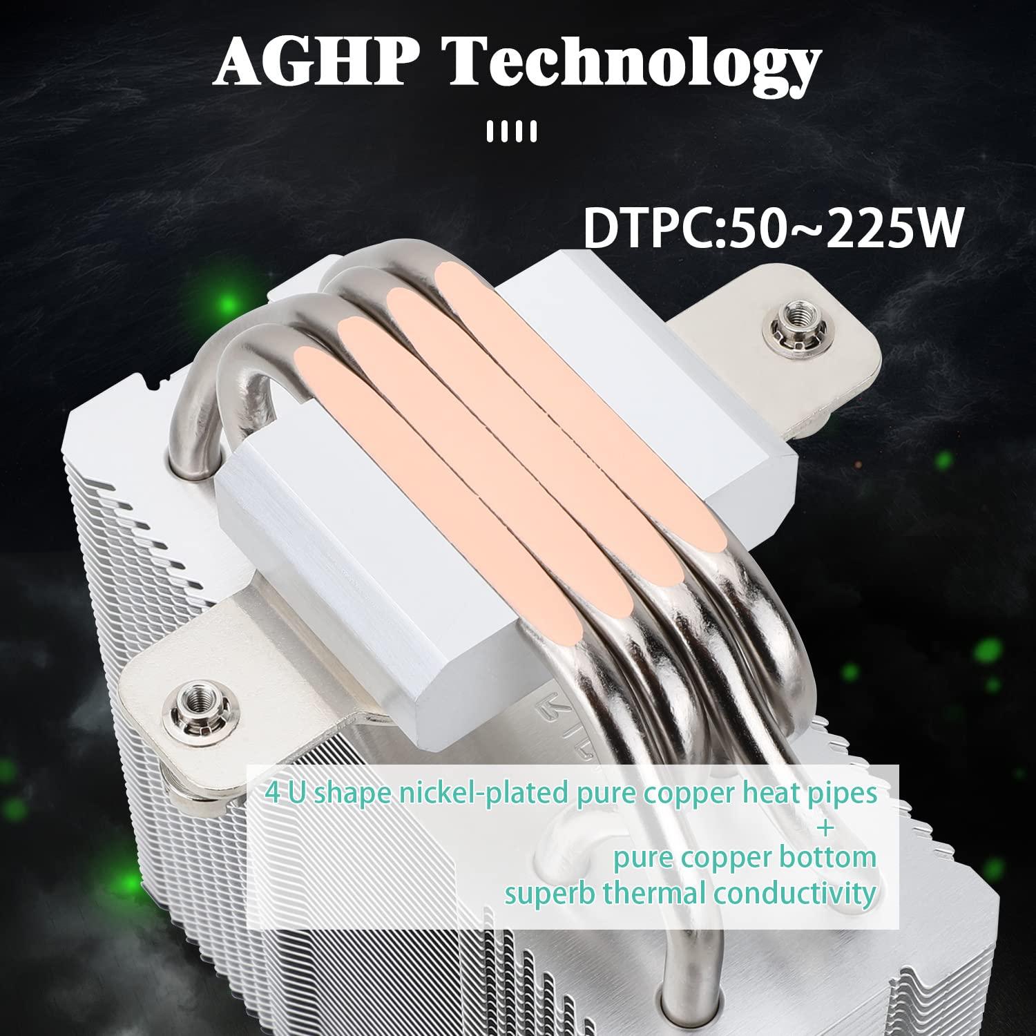 Enfriador de CPU Thermalright AX120 R SE, 4 Tubos de Calor, 0.645kg