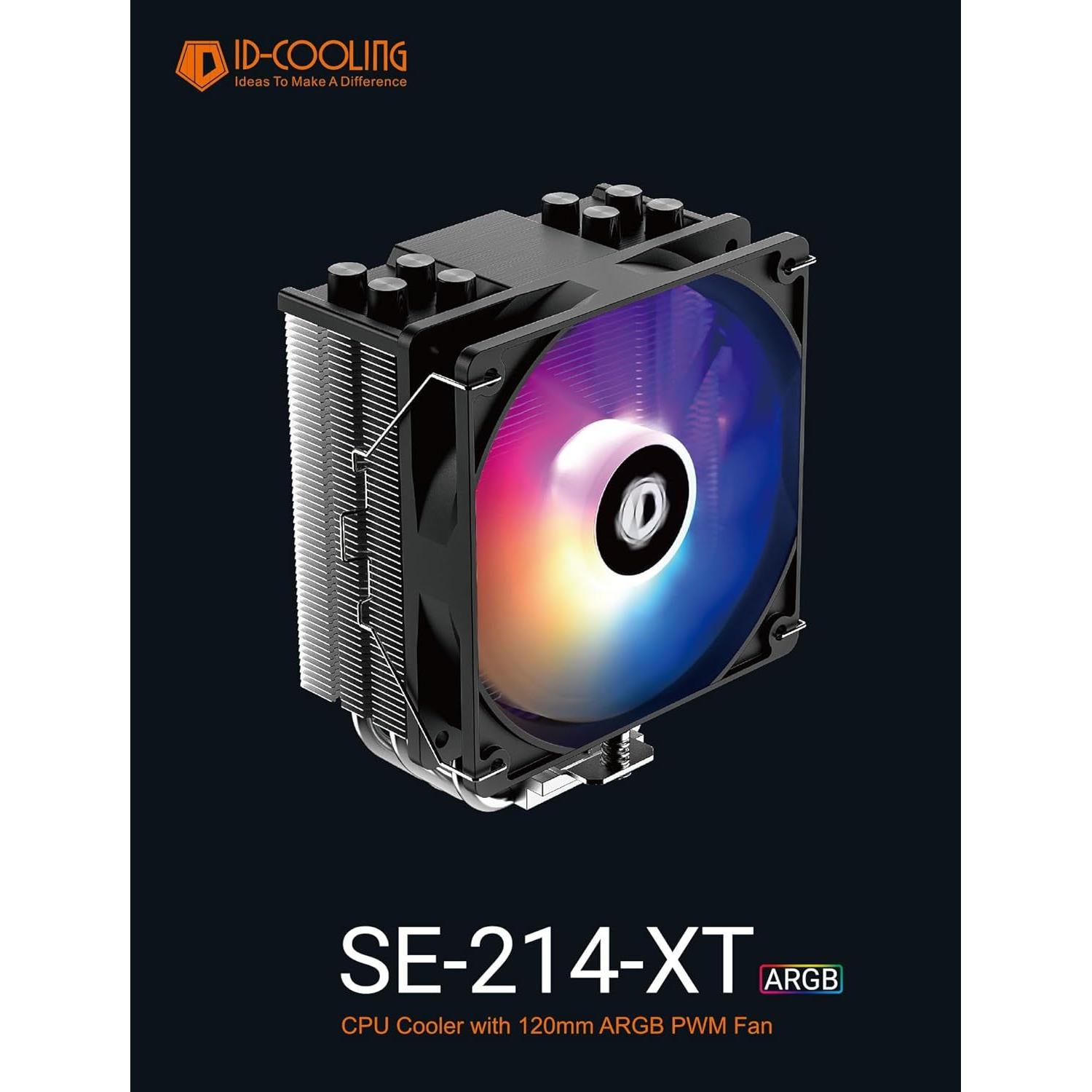 Enfriador de CPU ID-COOLING SE-214-XT ARGB 120mm 4 Tubos
