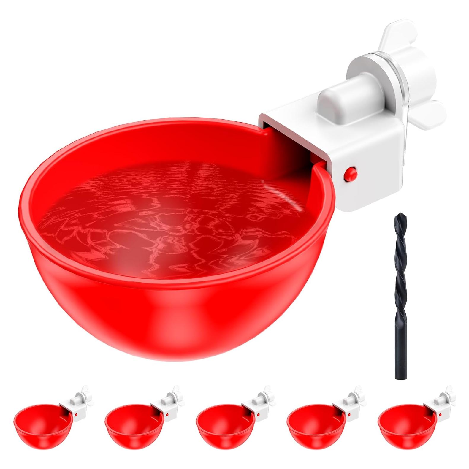 Tazas de Agua Automáticas para Pollos ZenxyHoC - Paquete de 6