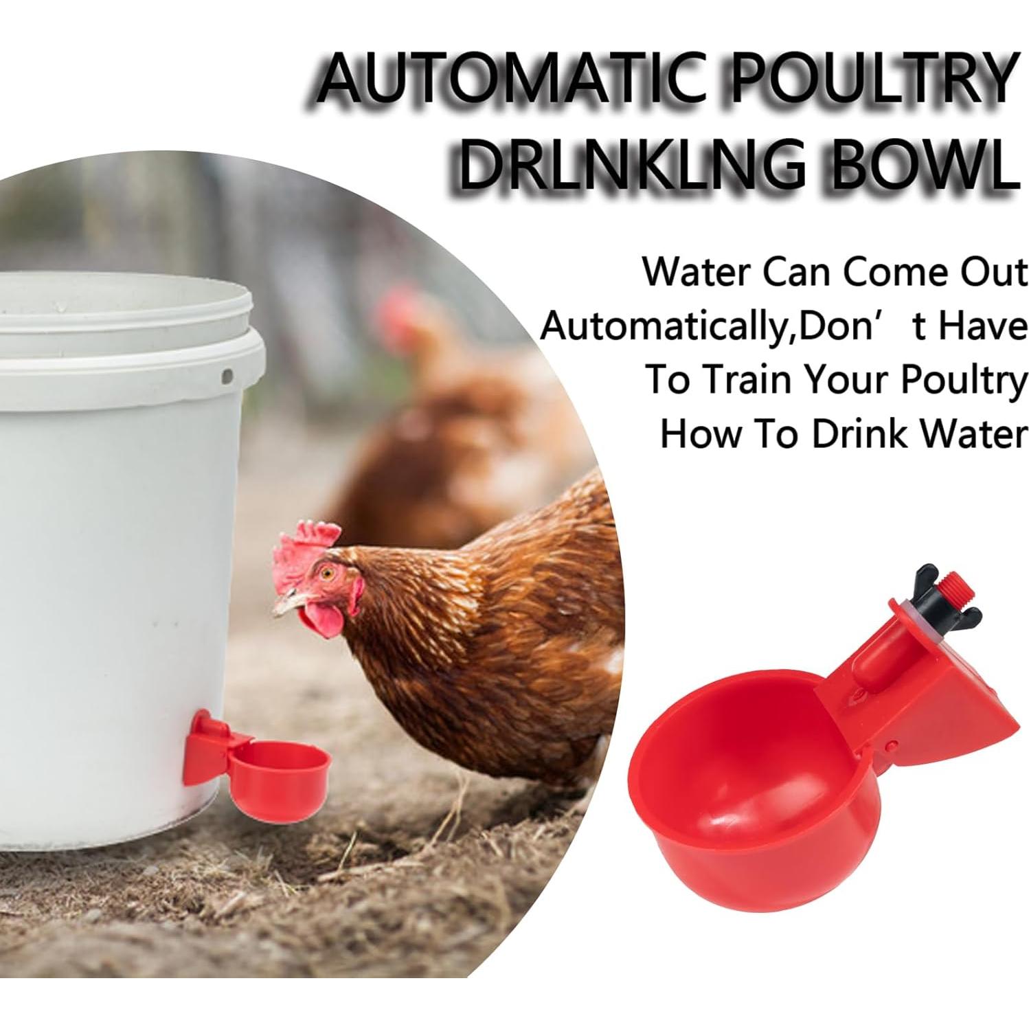 Paquete de 16 Bebederos Automáticos TXZWJZ para Aves de Corral
