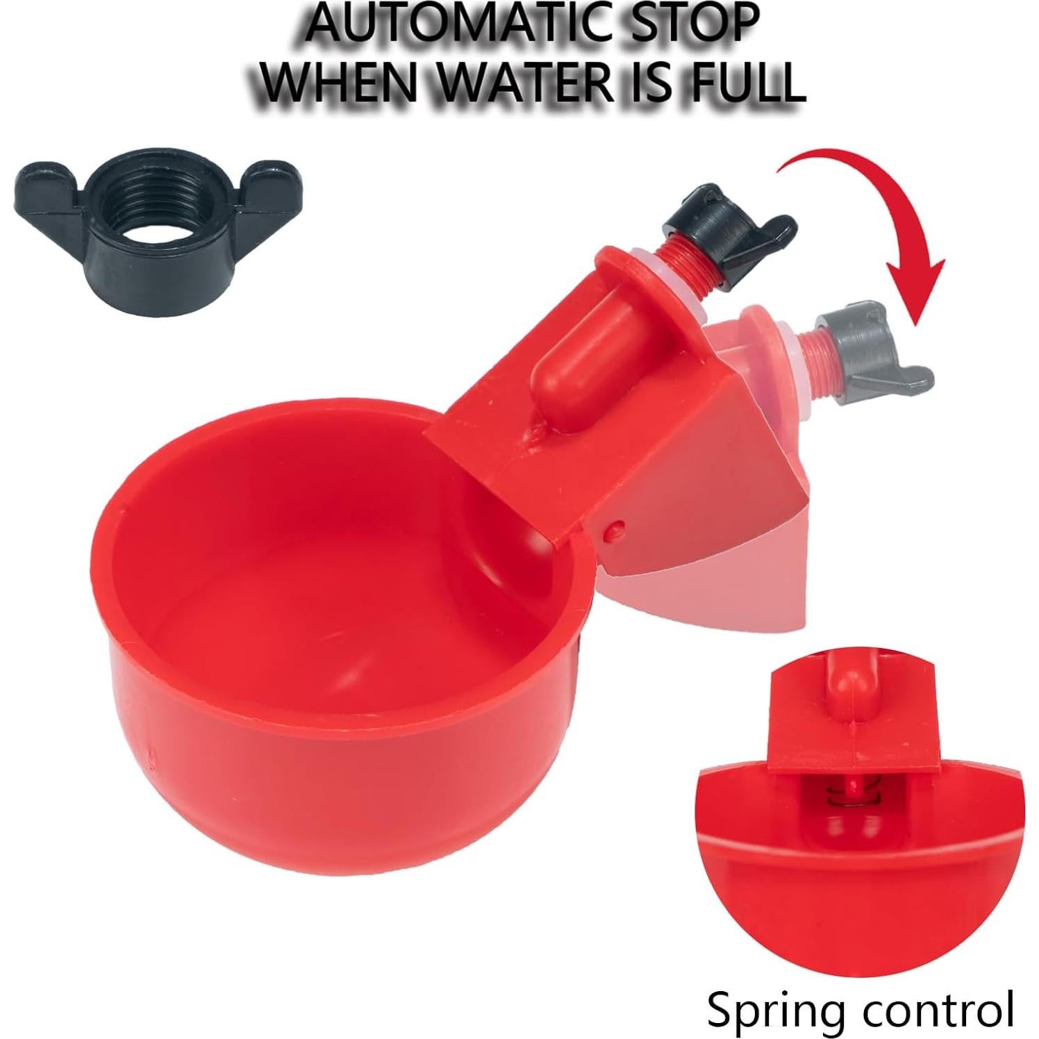 Paquete de 16 Bebederos Automáticos TXZWJZ para Aves de Corral