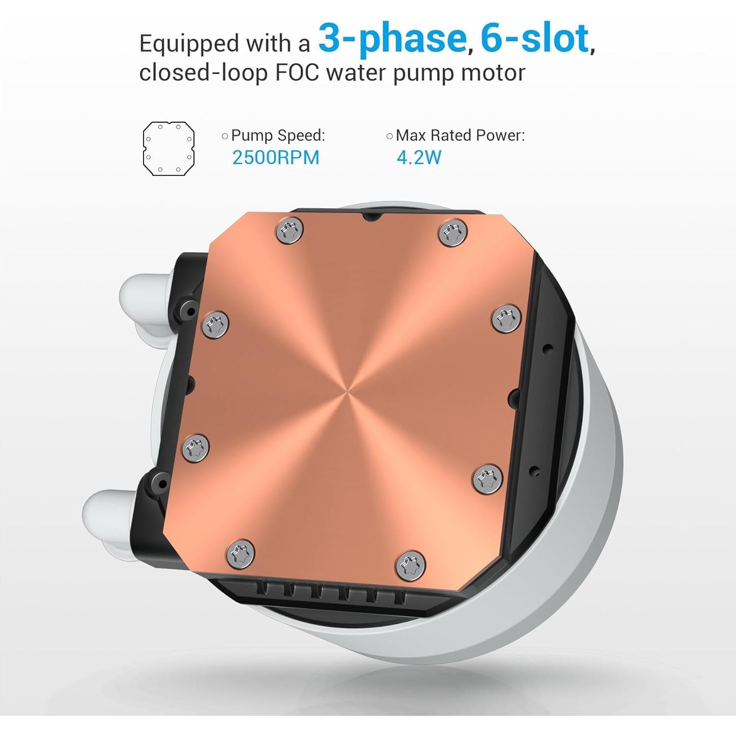 SAMA L60 360mm AIO Liquid CPU Cooler - High-Performance RGB Water Cooling System with 2000 RPM PWM ARGB Fans, Compatible with Intel LGA 1366/115X/2011/1200/1700/1851 & AMD AM4/AM5, White