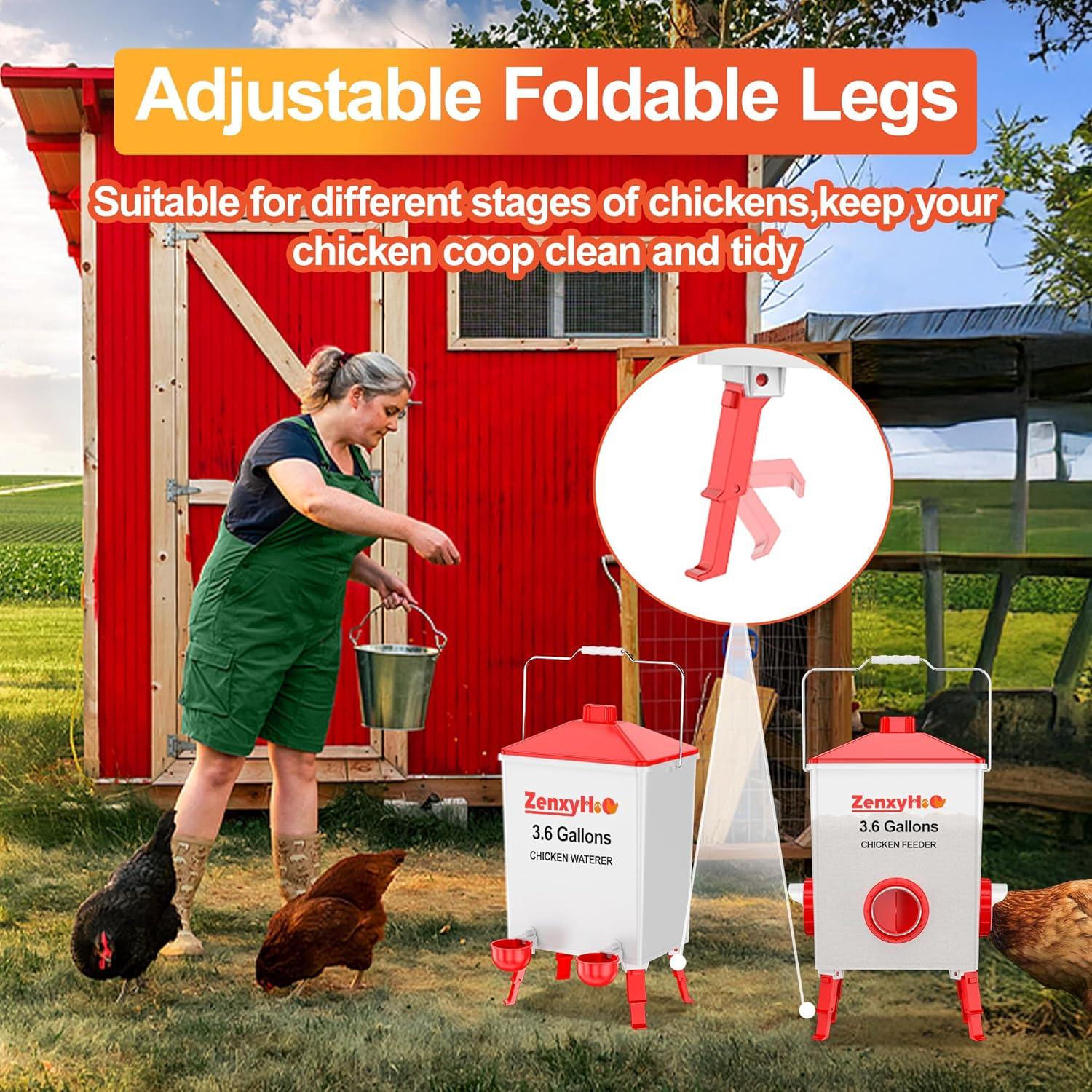 Cubo de Agua Automático ZenxyHoC 3.6 Galones para Pollos