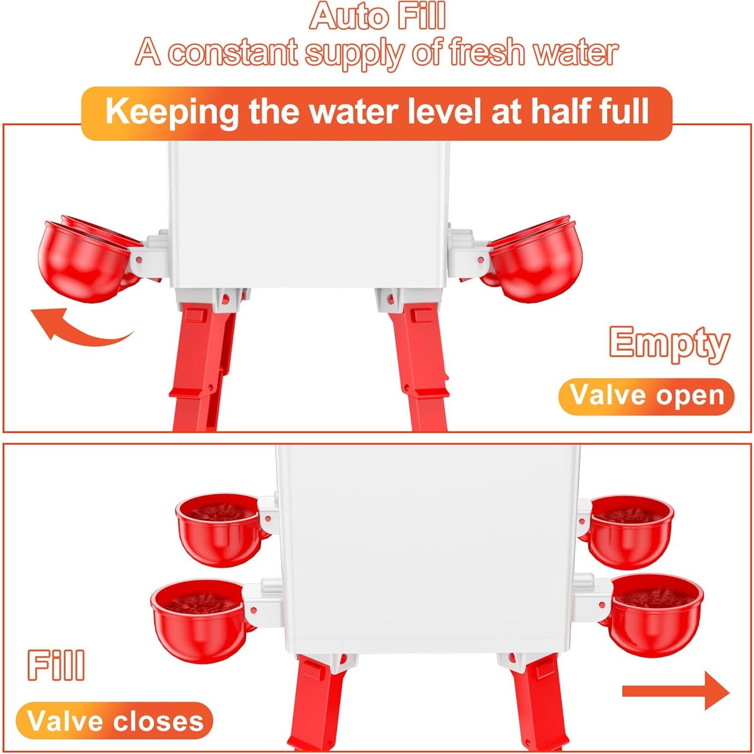 Cubo de Agua Automático ZenxyHoC 3.6 Galones para Pollos