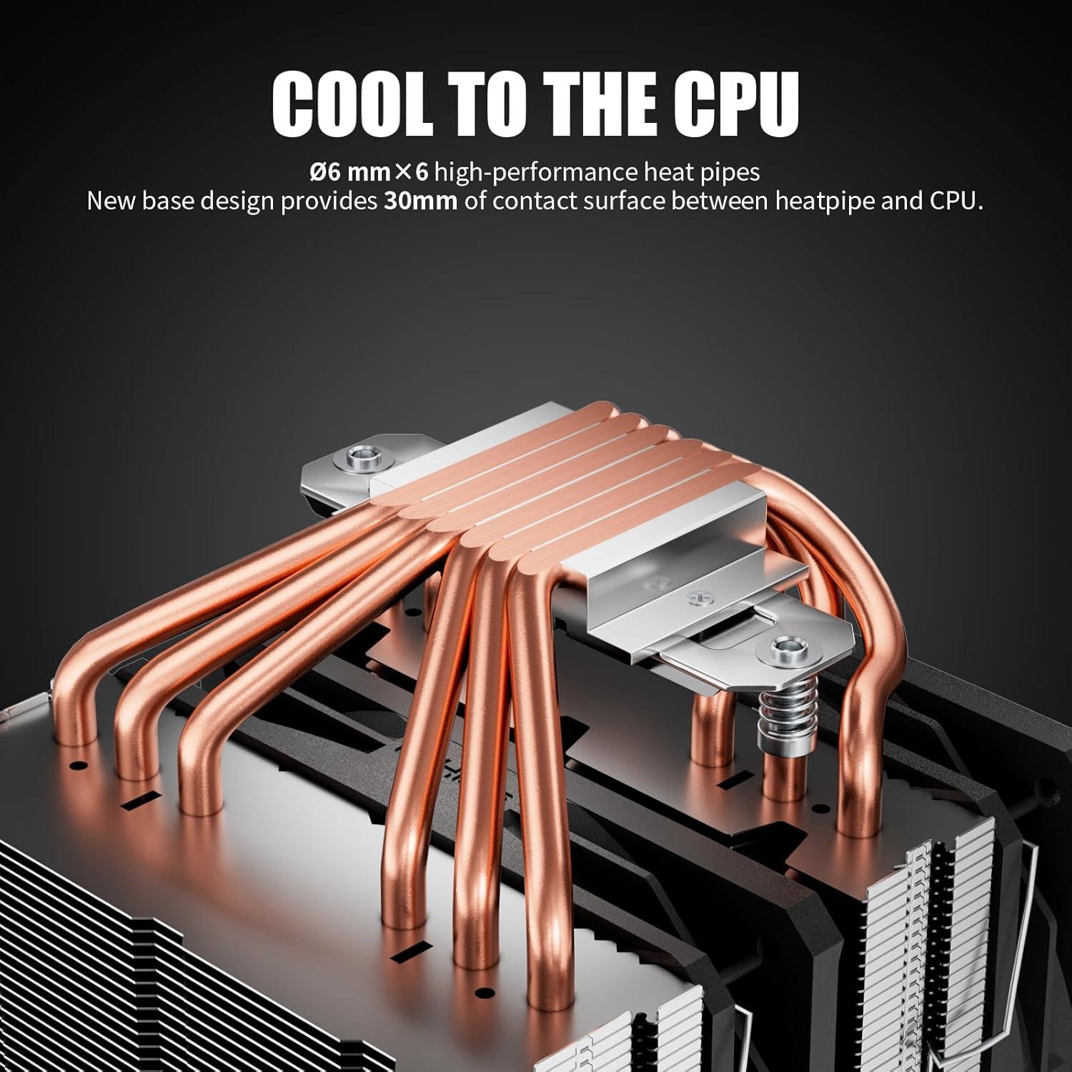 Enfriador de CPU por Aire upHere D6SEK 120mm Doble Ventilador