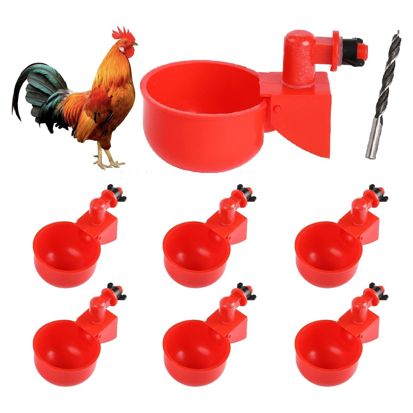 Tazas de Agua Automáticas VSSAW para Pollos - Paquete de 6