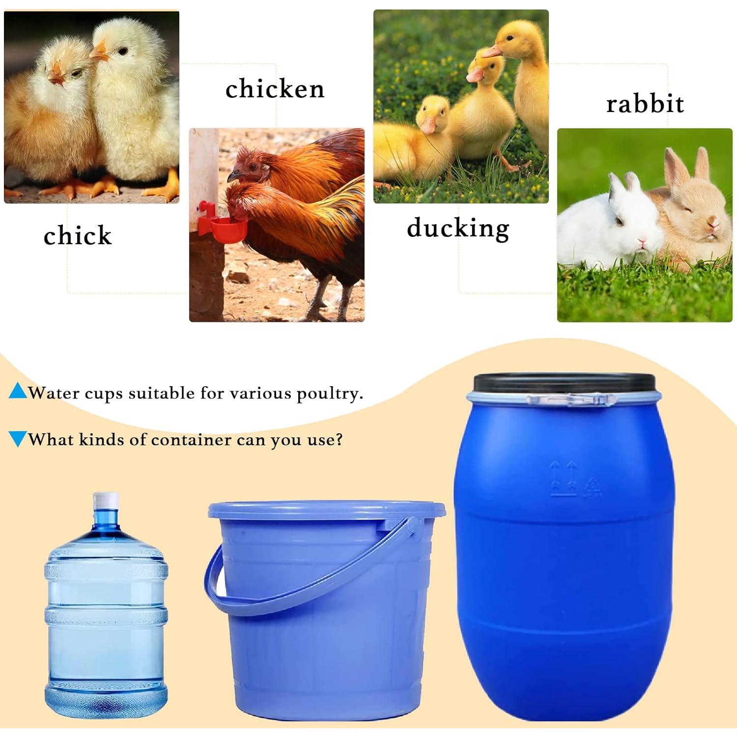 Tazas de Agua Automáticas VSSAW para Pollos - Paquete de 6