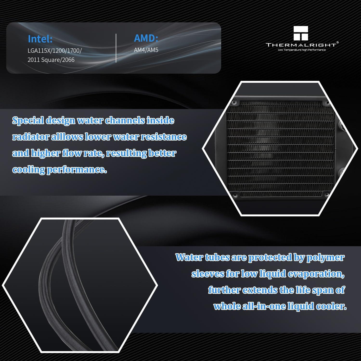 Refrigeración Líquida AIO Thermalright Aqua Elite 120mm ARGB