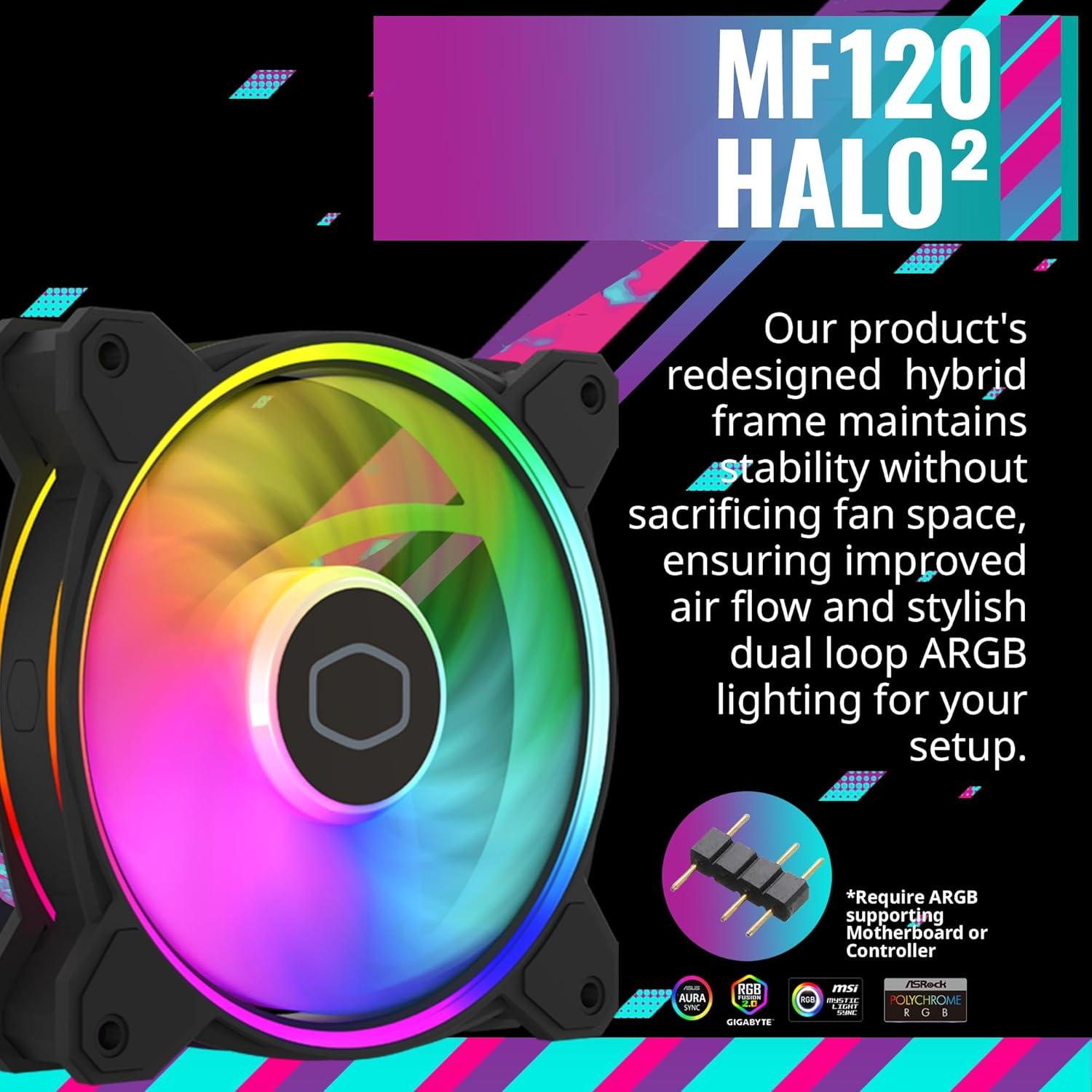 Cooler Master Hyper 212 Halo Negro Enfriador de CPU 154mm