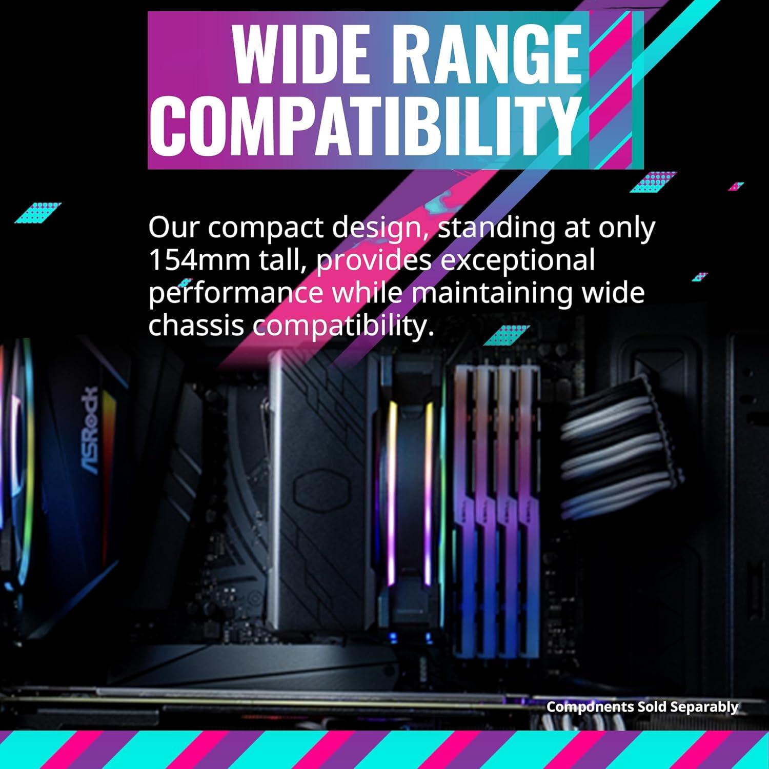 Cooler Master Hyper 212 Halo Negro Enfriador de CPU 154mm