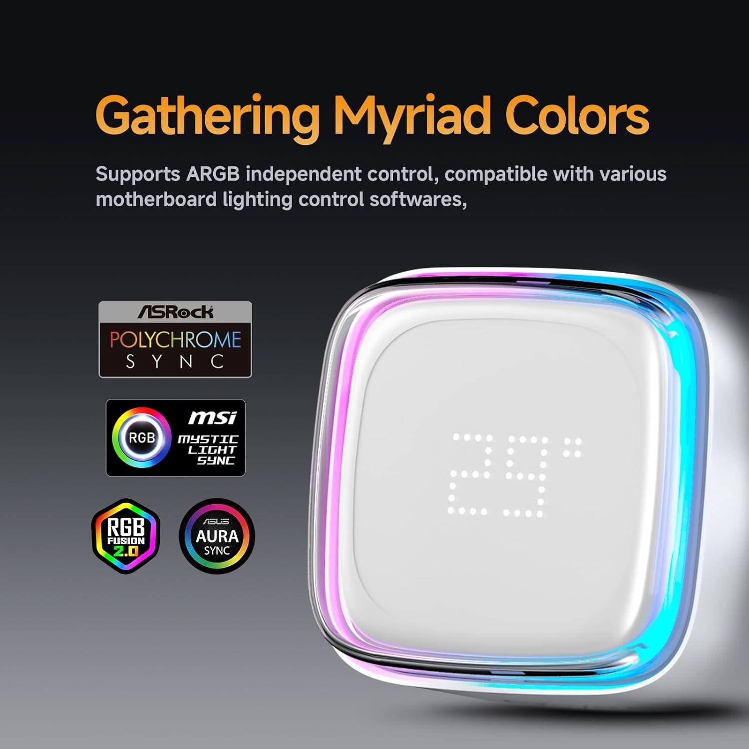 Enfriador Líquido de CPU Ocypus Iota L36 360mm ARGB Blanco