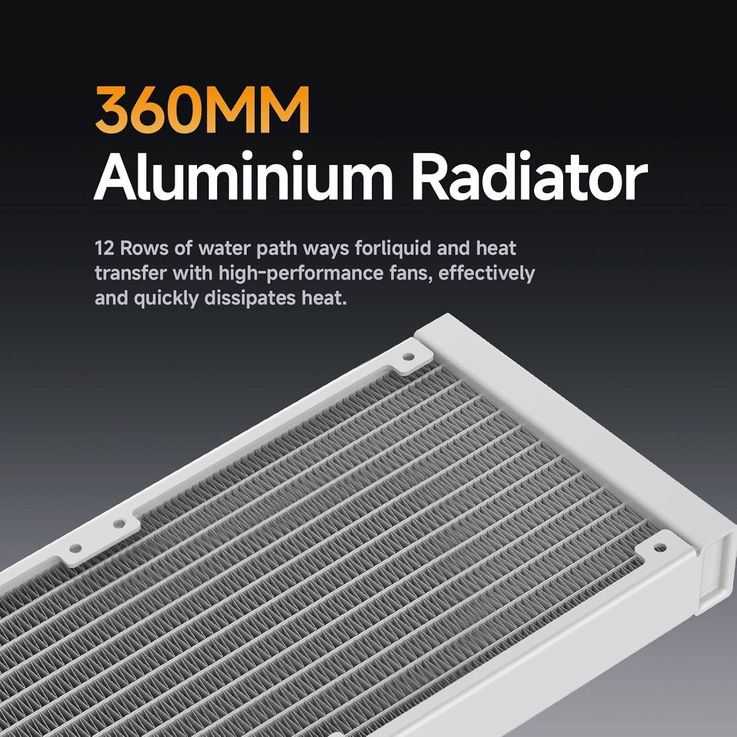 Enfriador Líquido de CPU Ocypus Iota L36 360mm ARGB Blanco