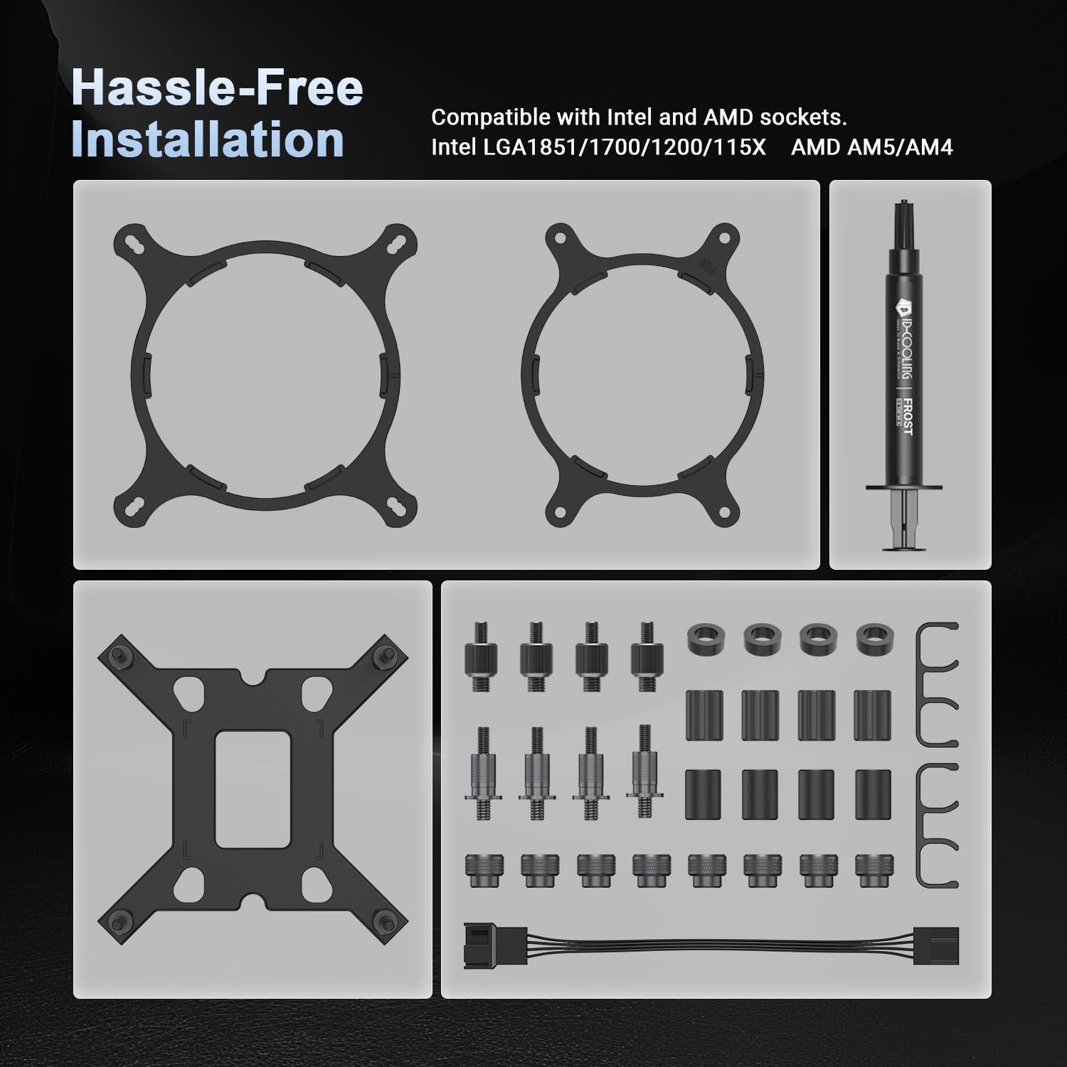 Enfriador de CPU Líquido AIO ID-COOLING FX240 PRO 240mm