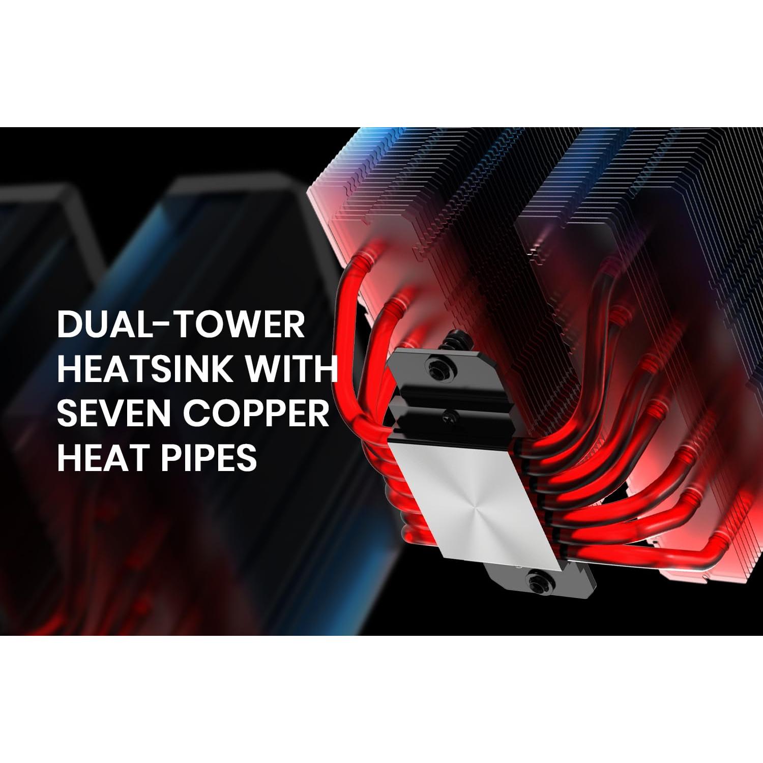 Enfriador de CPU ID-COOLING FROZN A720 Doble Torre 16.3 cm