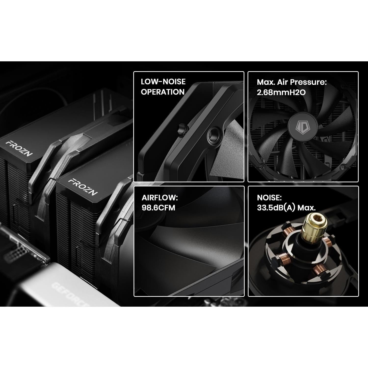 Enfriador de CPU ID-COOLING FROZN A720 Doble Torre 16.3 cm