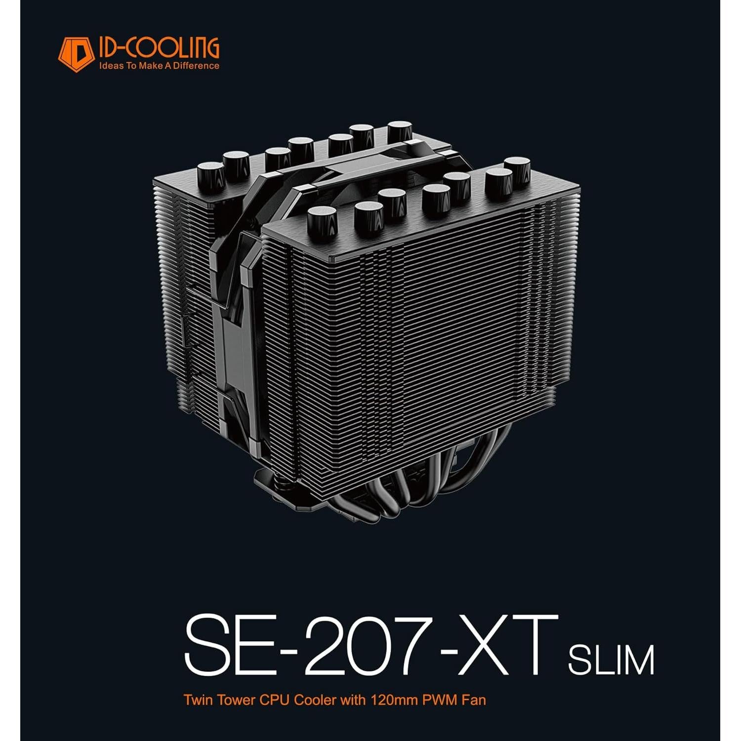 Enfriador de CPU ID-COOLING SE-207-XT Slim 135mm Doble Torre