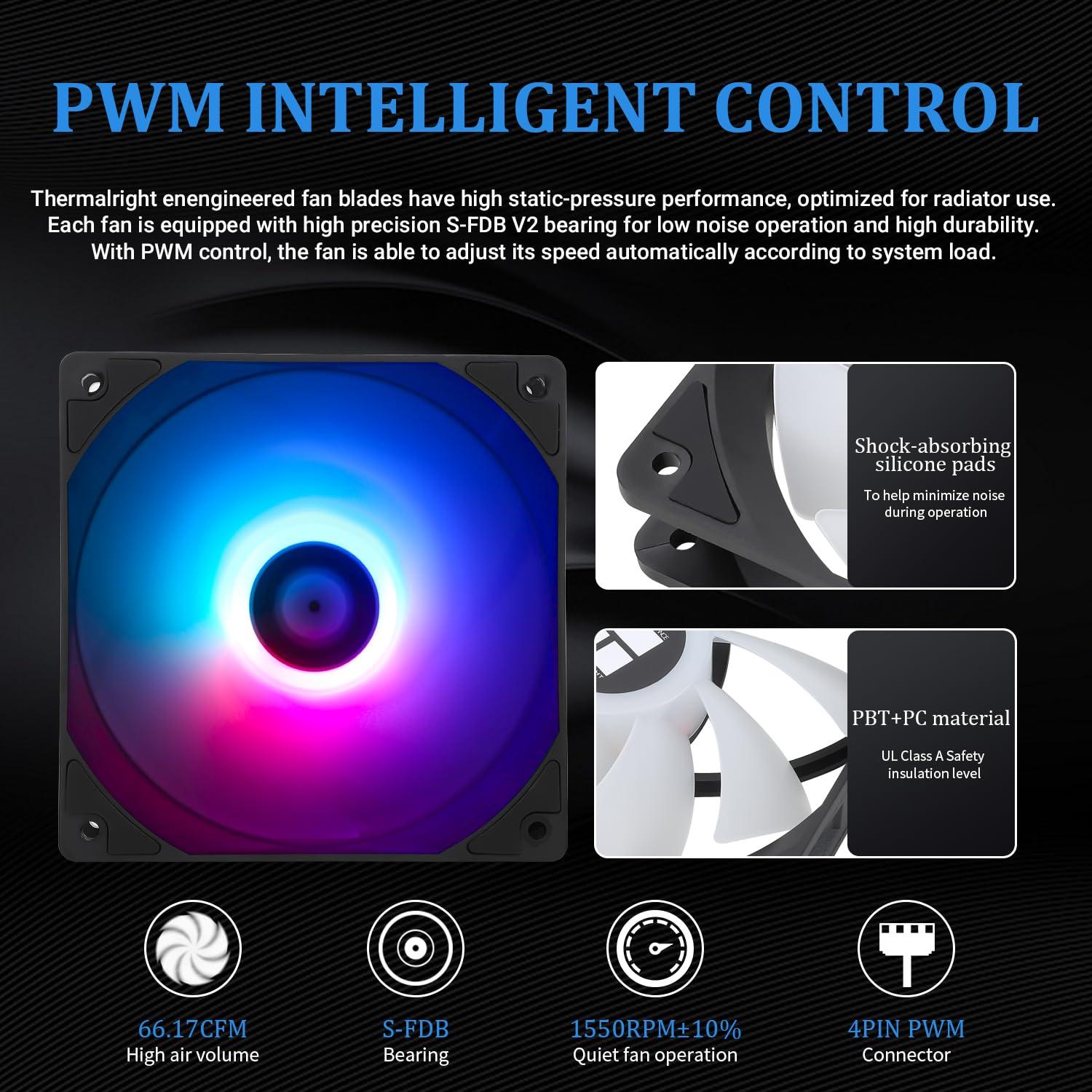 Enfriador AIO de CPU Thermalright Aqua Elite 360 ARGB 2.1kg