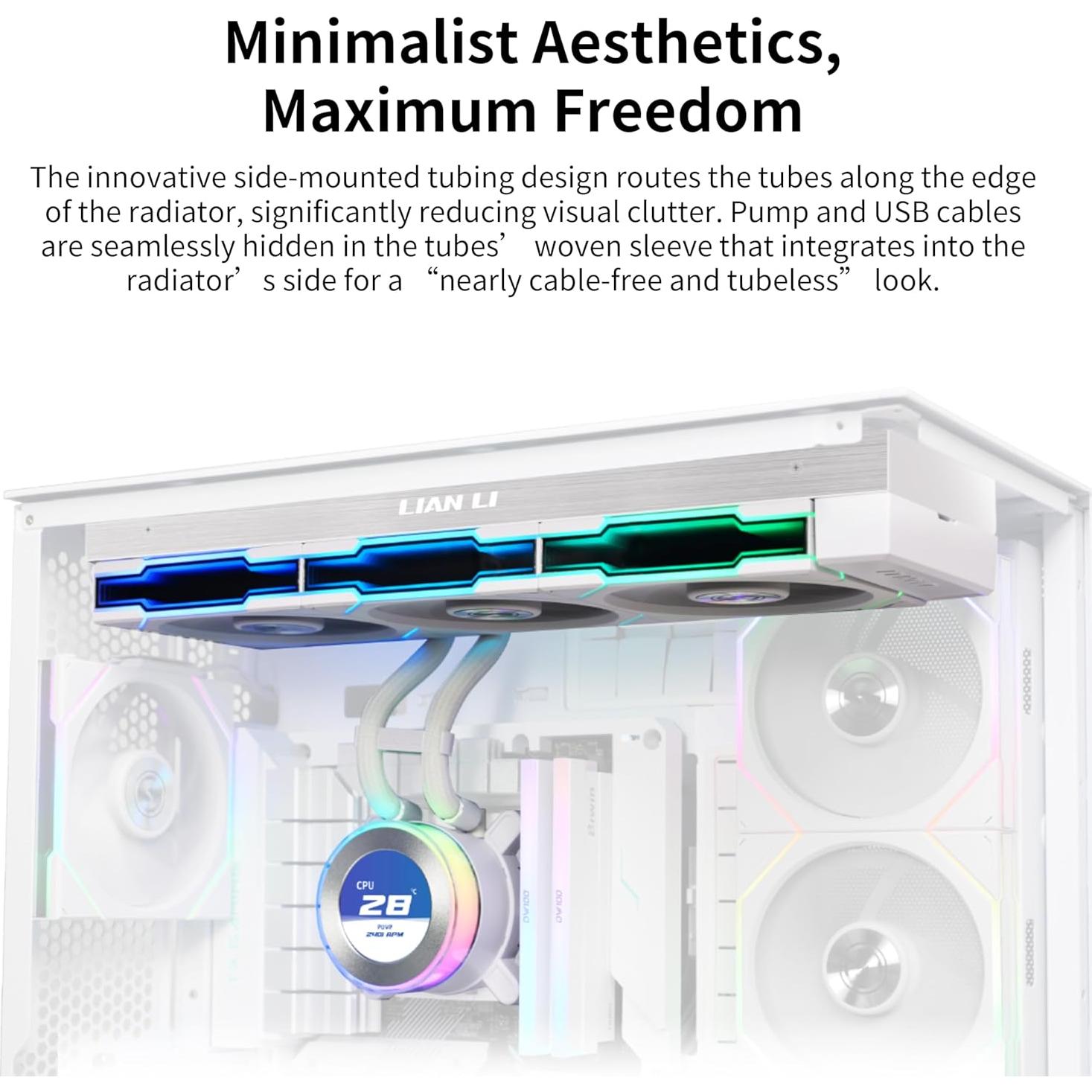 Enfriador de CPU Líquido Lian Li Hydroshift II 360 - Pantalla LCD 2.1"