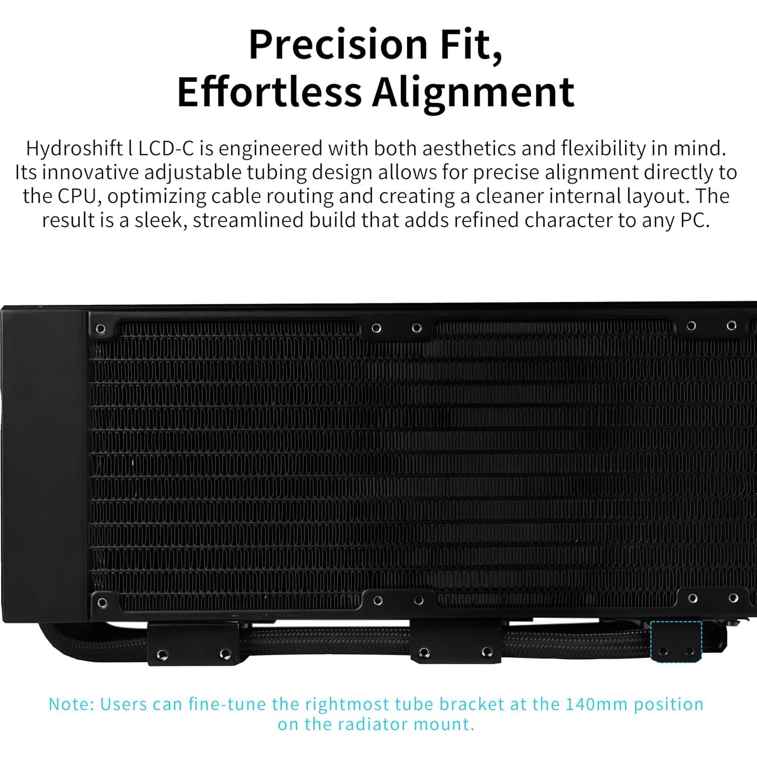 Enfriador de CPU Líquido Lian Li Hydroshift II 360 - Pantalla LCD 2.1"