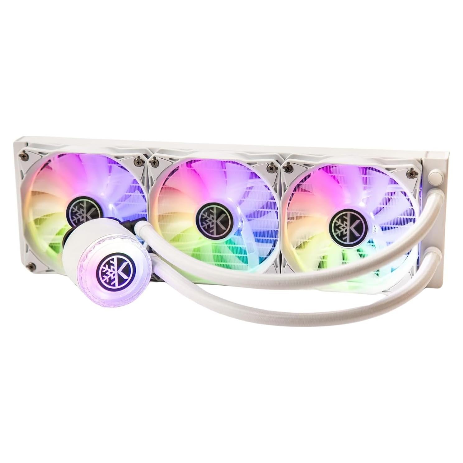Enfriador Líquido CPU KINGCOOL Aqua Freeze 360mm RGB Blanco