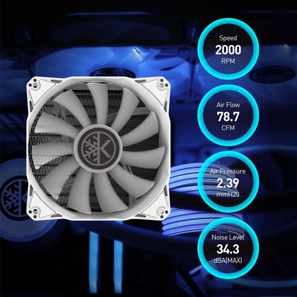 Enfriador Líquido CPU KINGCOOL Aqua Freeze 360mm RGB Blanco