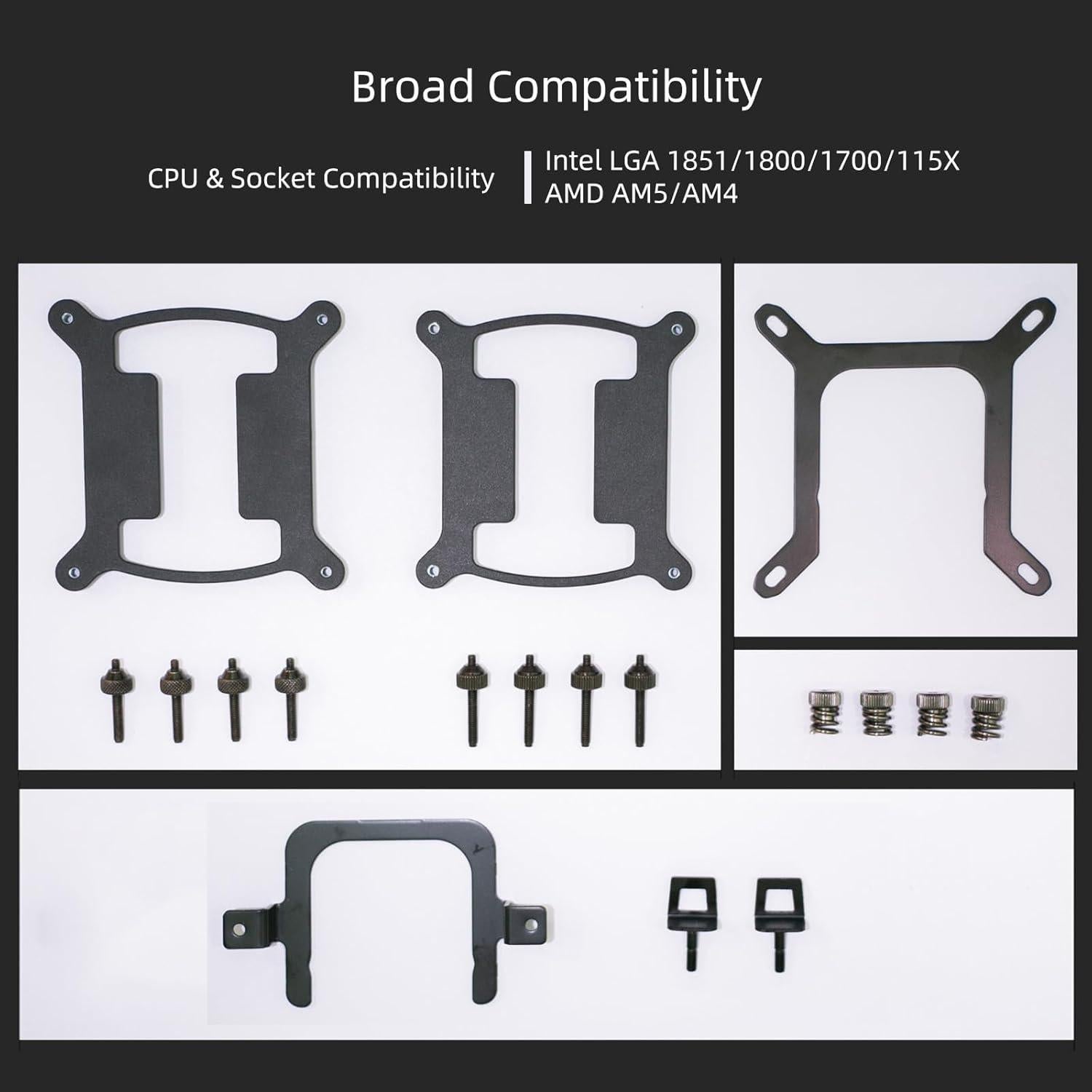 Enfriador Líquido CPU KINGCOOL Aqua Freeze 360mm RGB Blanco