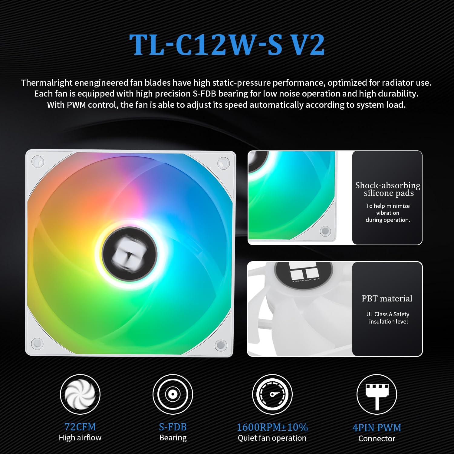 Enfriador de CPU Líquido Thermalright FM360 Blanco ARGB V2 360mm