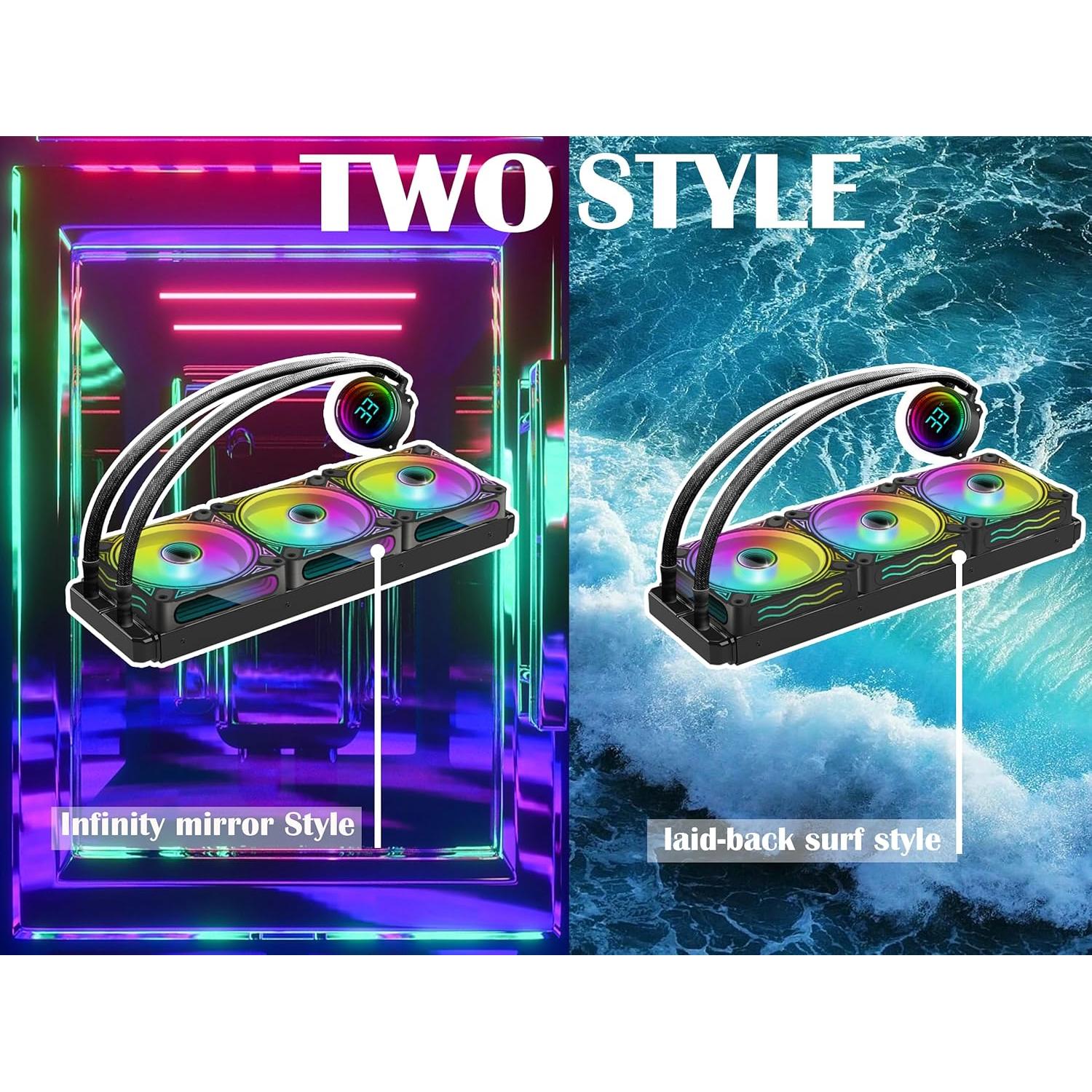 Refrigeración Líquida TGDGAMER T-360MM ARGB 3 Ventiladores 120mm