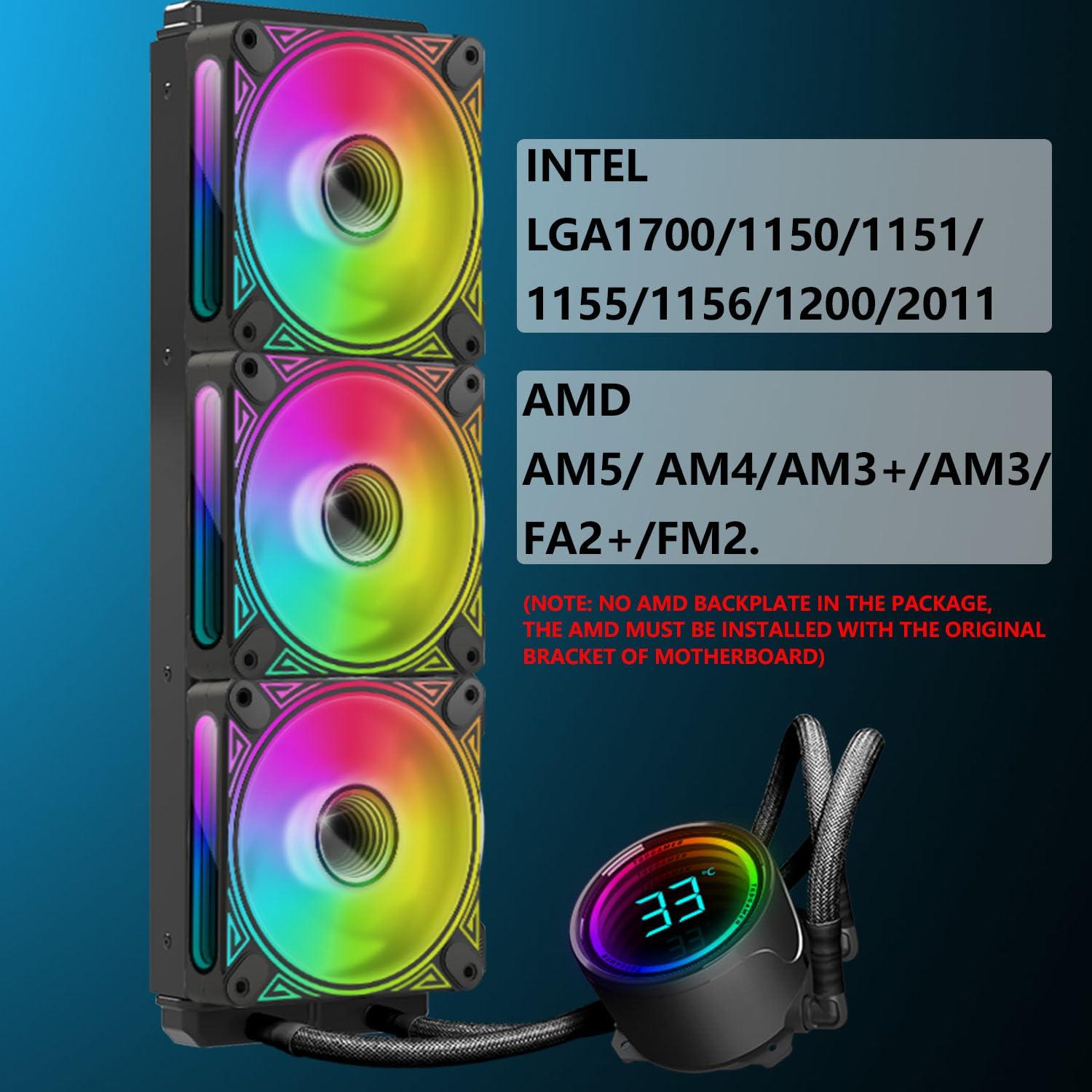 Refrigeración Líquida TGDGAMER T-360MM ARGB 3 Ventiladores 120mm