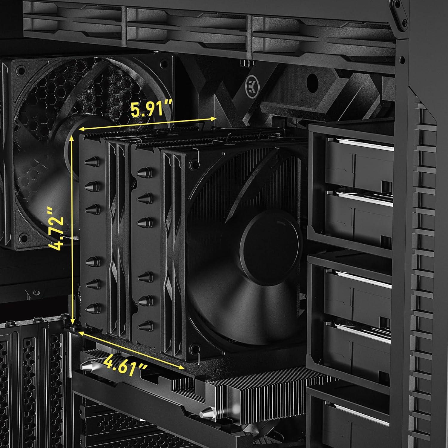 Enfriador de CPU DARKROCK DT6 Torre Doble 6 Tubos Cobre 120mm