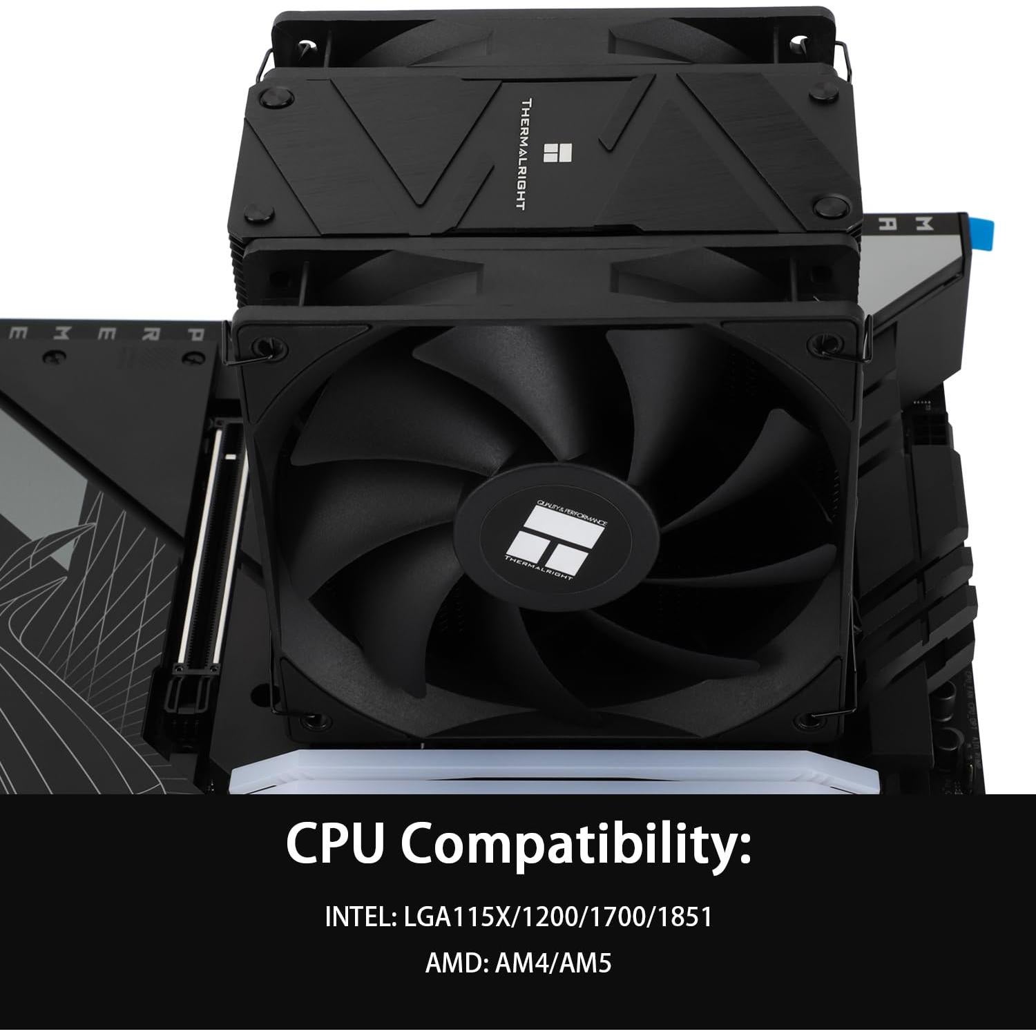 Enfriador de CPU Thermalright BA120 EVO DARK 156mm 1.14kg