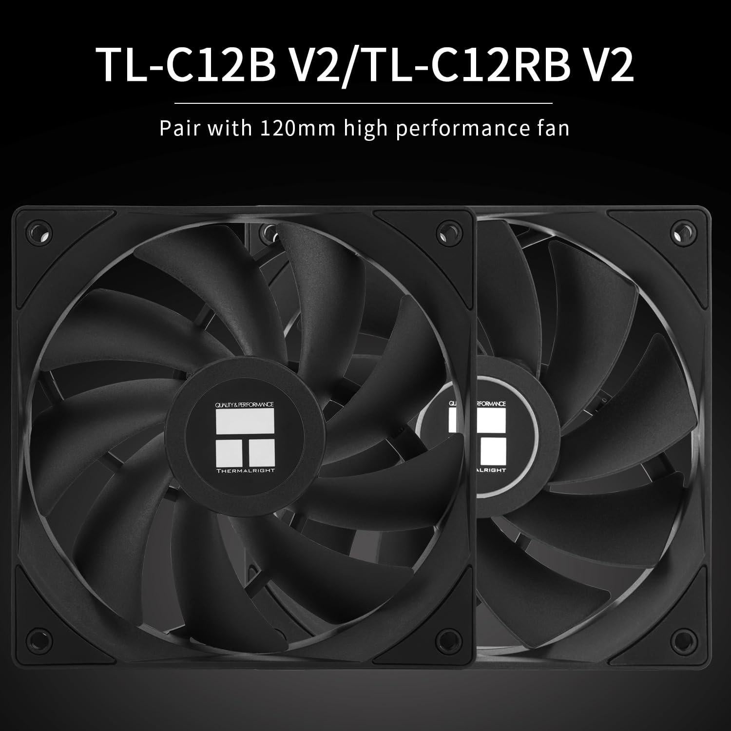 Enfriador de CPU Thermalright BA120 EVO DARK 156mm 1.14kg