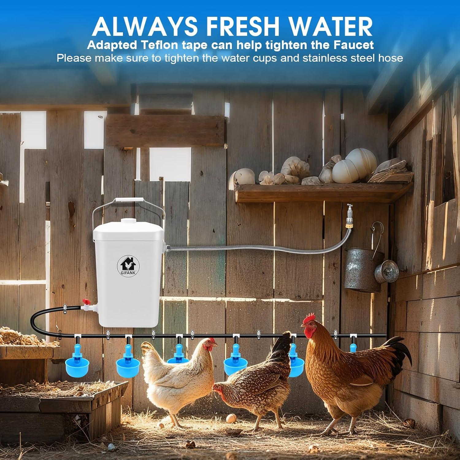 Dispensador Automático de Agua para Aves GIFANK 3 Galones