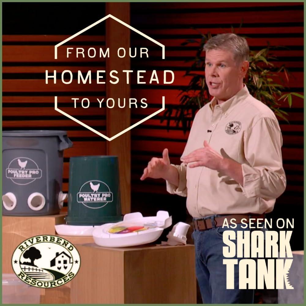 Alimentador de Agua para Aves de Corral 5 Galones PVC Blanco